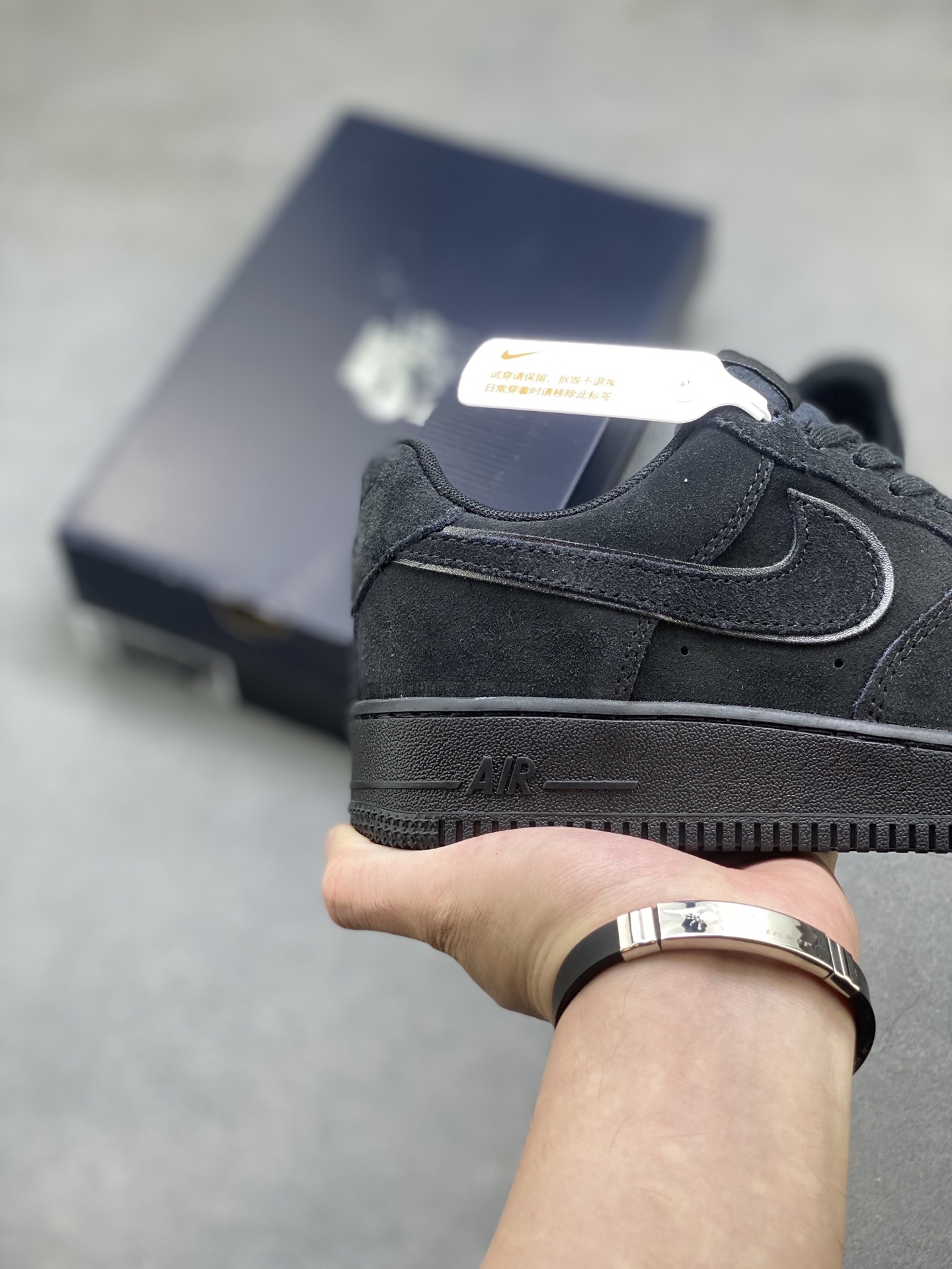 Nike Air Force 1 '07 Low Black Suede Casual Shoes HQ1966-002 6 i1751992561135 1538 0 4