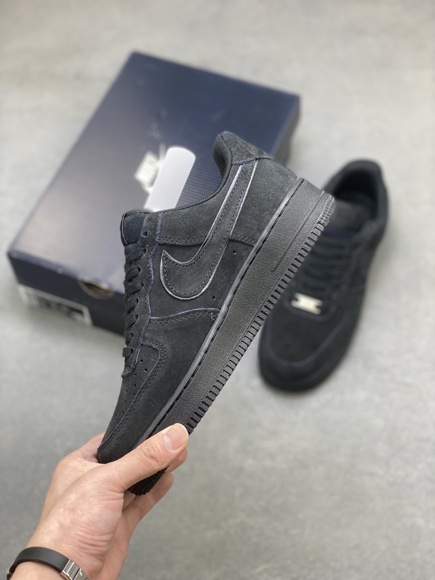 Nike Air Force 1 '07 Low Black Suede Casual Shoes HQ1966-002 4 i1751992561220 4448 0 2