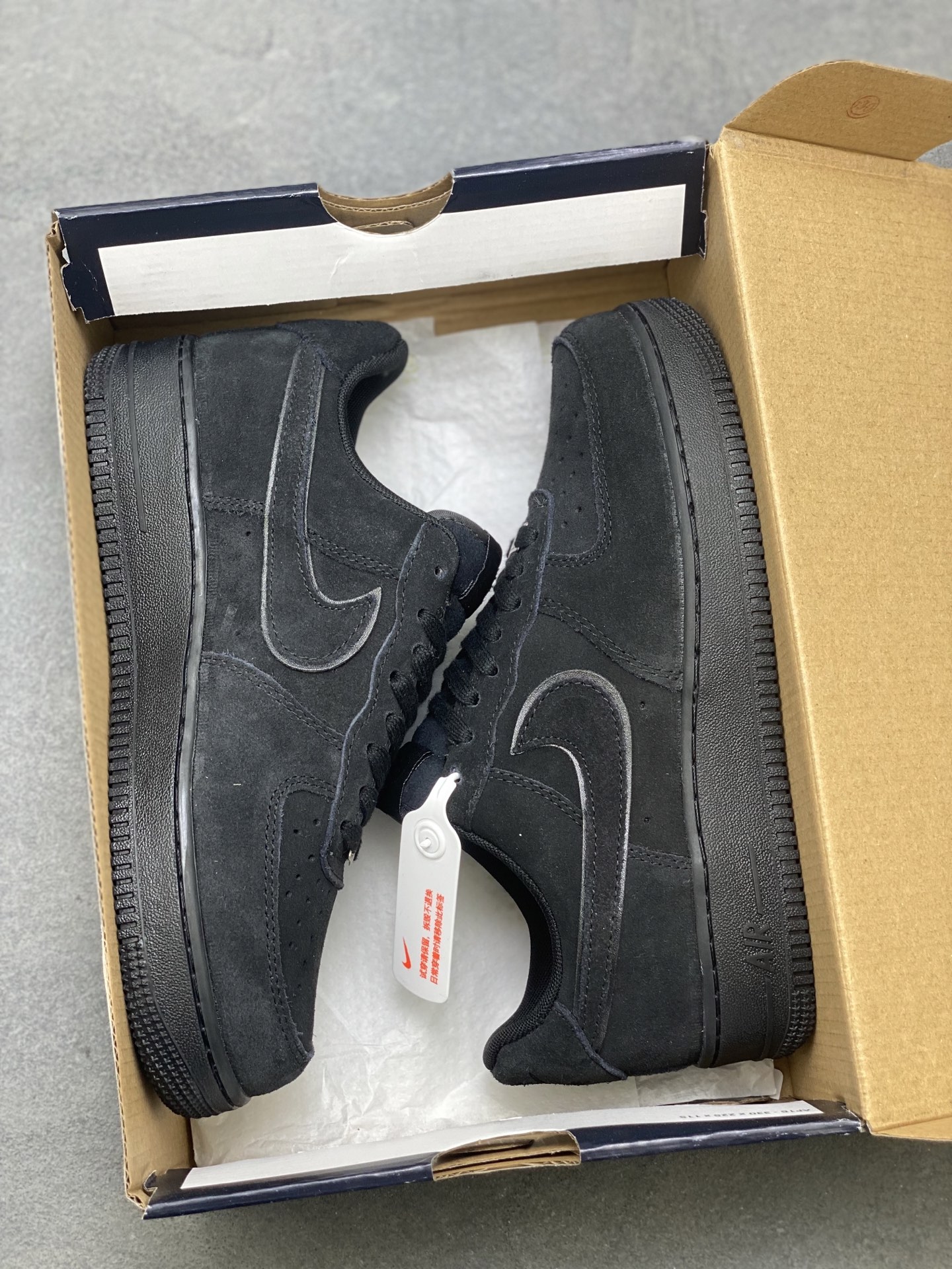 Nike Air Force 1 '07 Low Black Suede Casual Shoes HQ1966-002 10 i1751992561229 1615 0 8