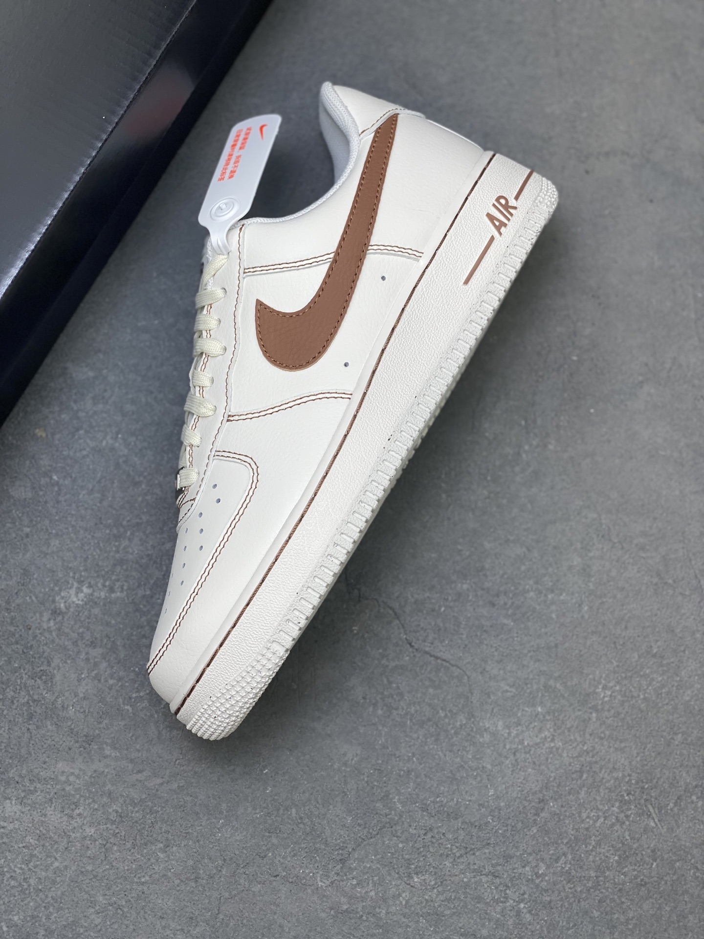 Nike Air Force 1 '07 Low Sneakers - White/Brown, All-Day Comfort 8 i1751992712980 9465 0 6