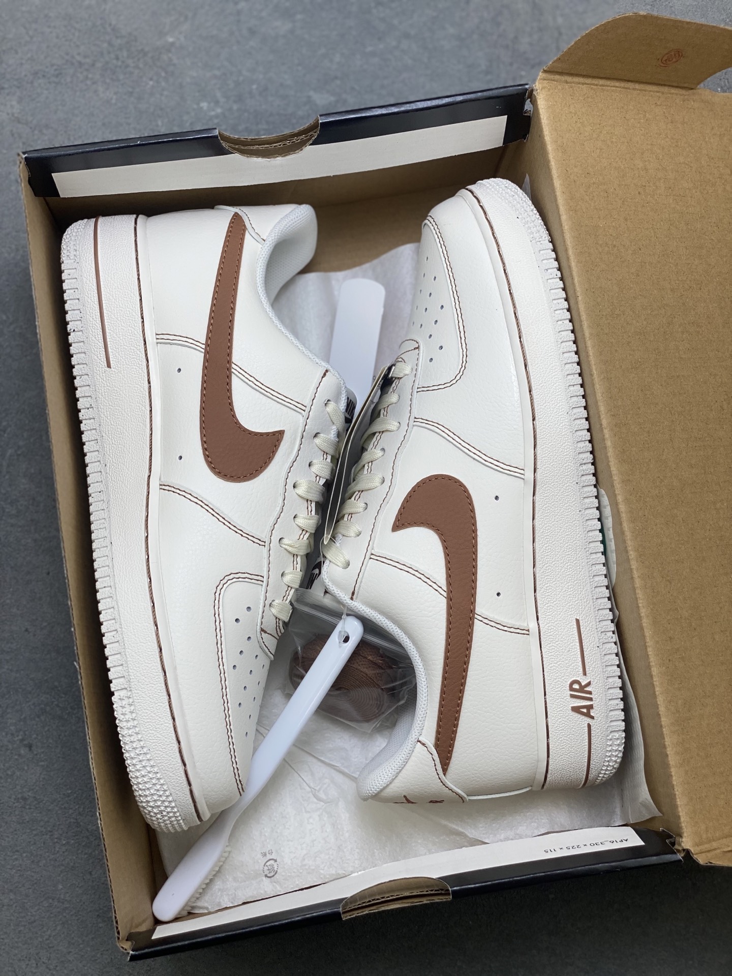 Nike Air Force 1 '07 Low Sneakers - White/Brown, All-Day Comfort 10 i1751992715236 179 0 8