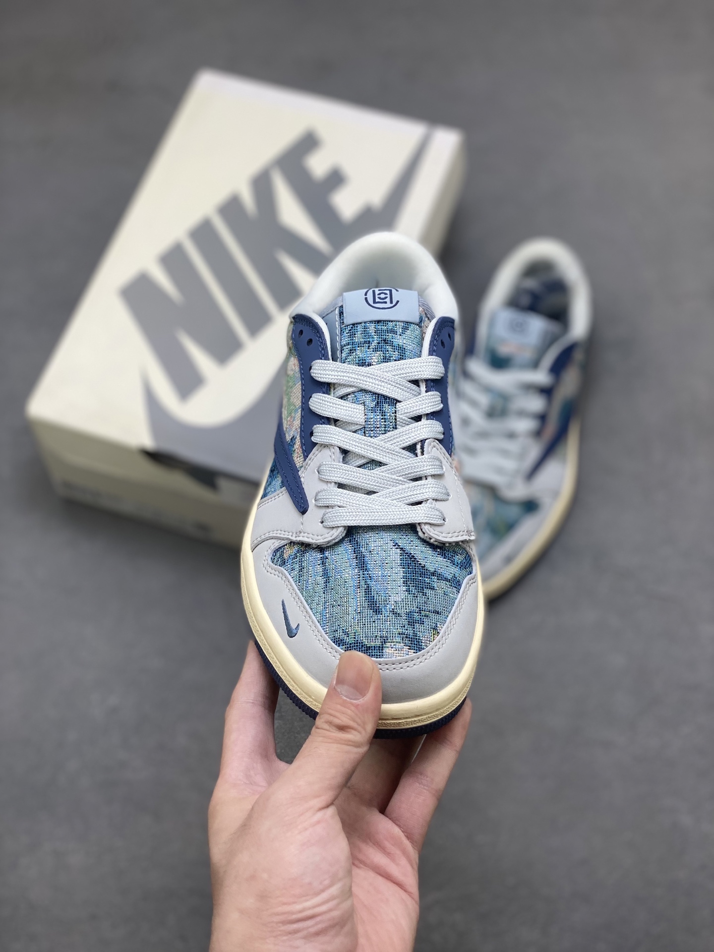 Travis Scott x Fragment Design Air Jordan 1 Low OG SP 'Grey Blue' 2 i1751993749205 8739 0 1