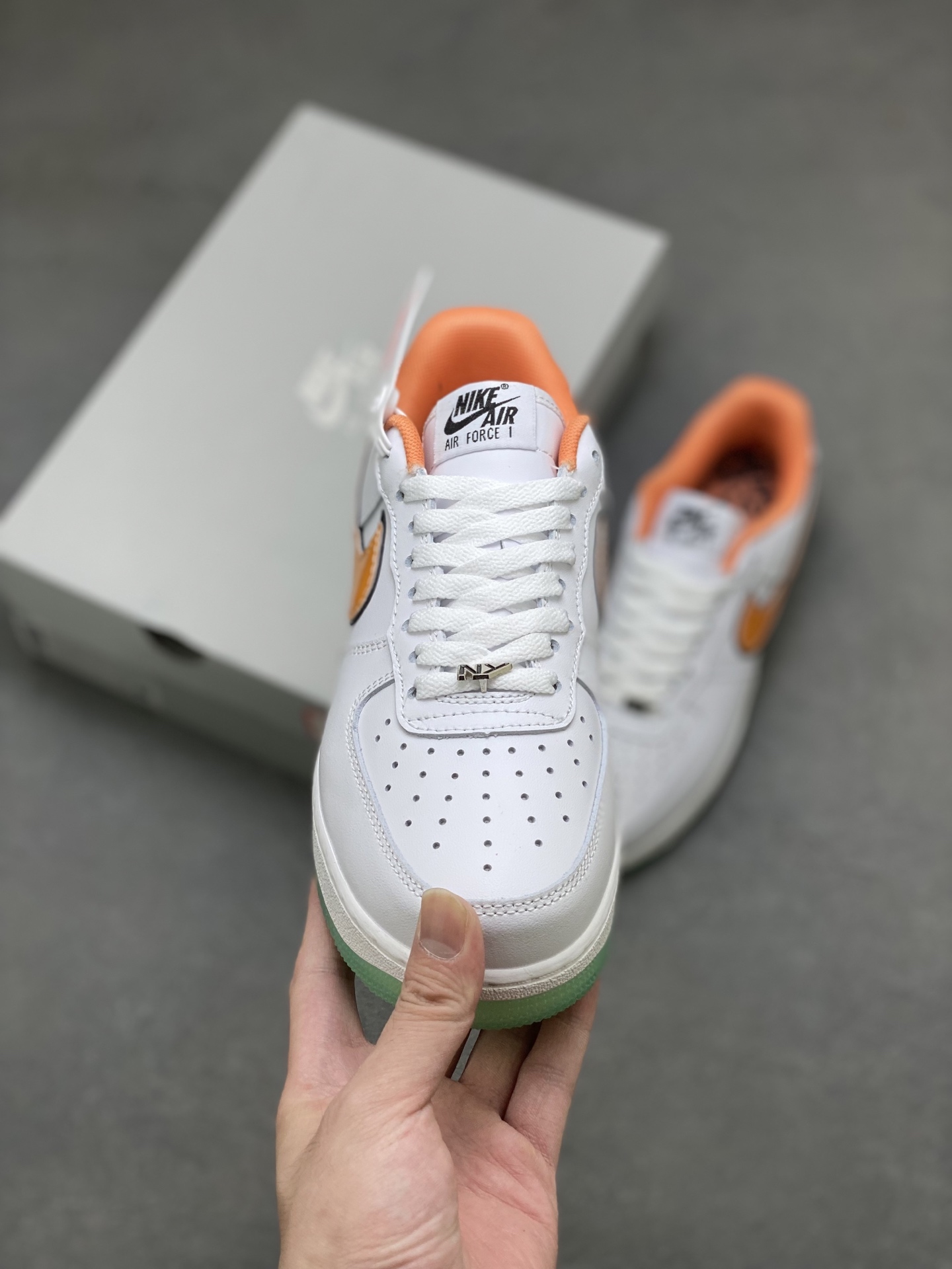 Nike Air Force 1 '07 Low White/Orange Athletic Shoes - IH4962-100 3 i1752854467095 4721 0 1