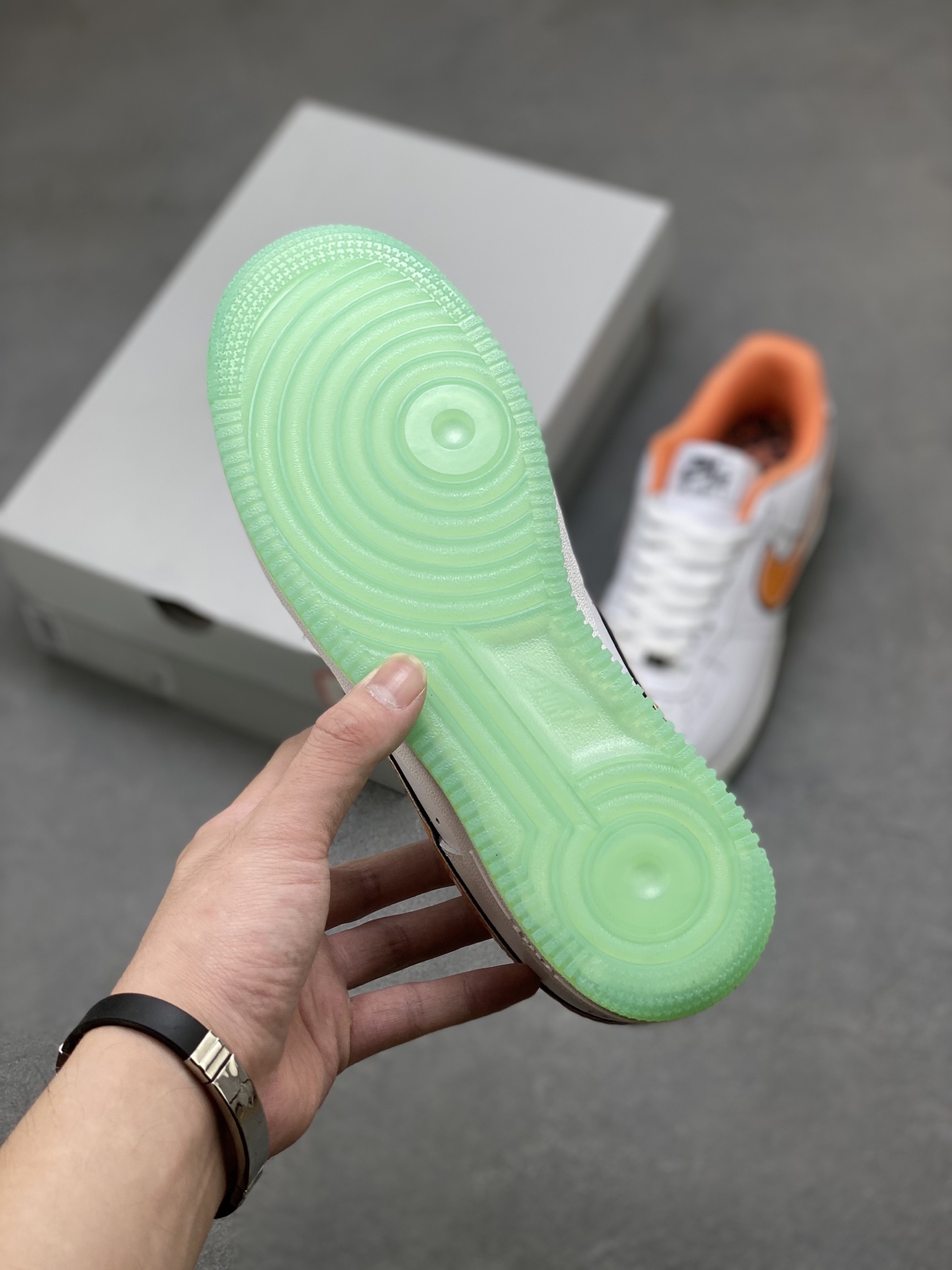 Nike Air Force 1 '07 Low White/Orange Athletic Shoes - IH4962-100 7 i1752854469087 3967 0 5