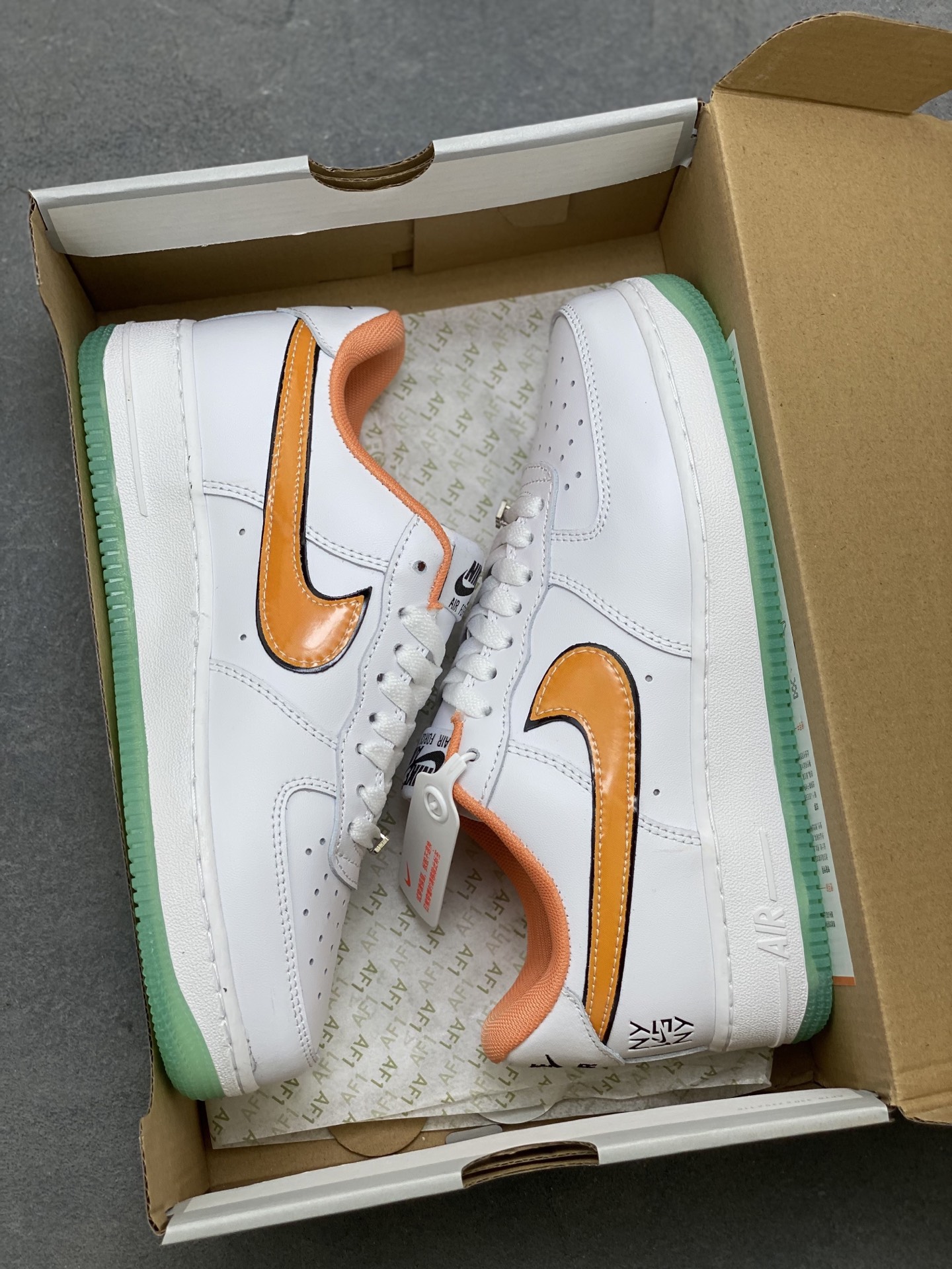 Nike Air Force 1 '07 Low White/Orange Athletic Shoes - IH4962-100 10 i1752854469618 5562 0 8