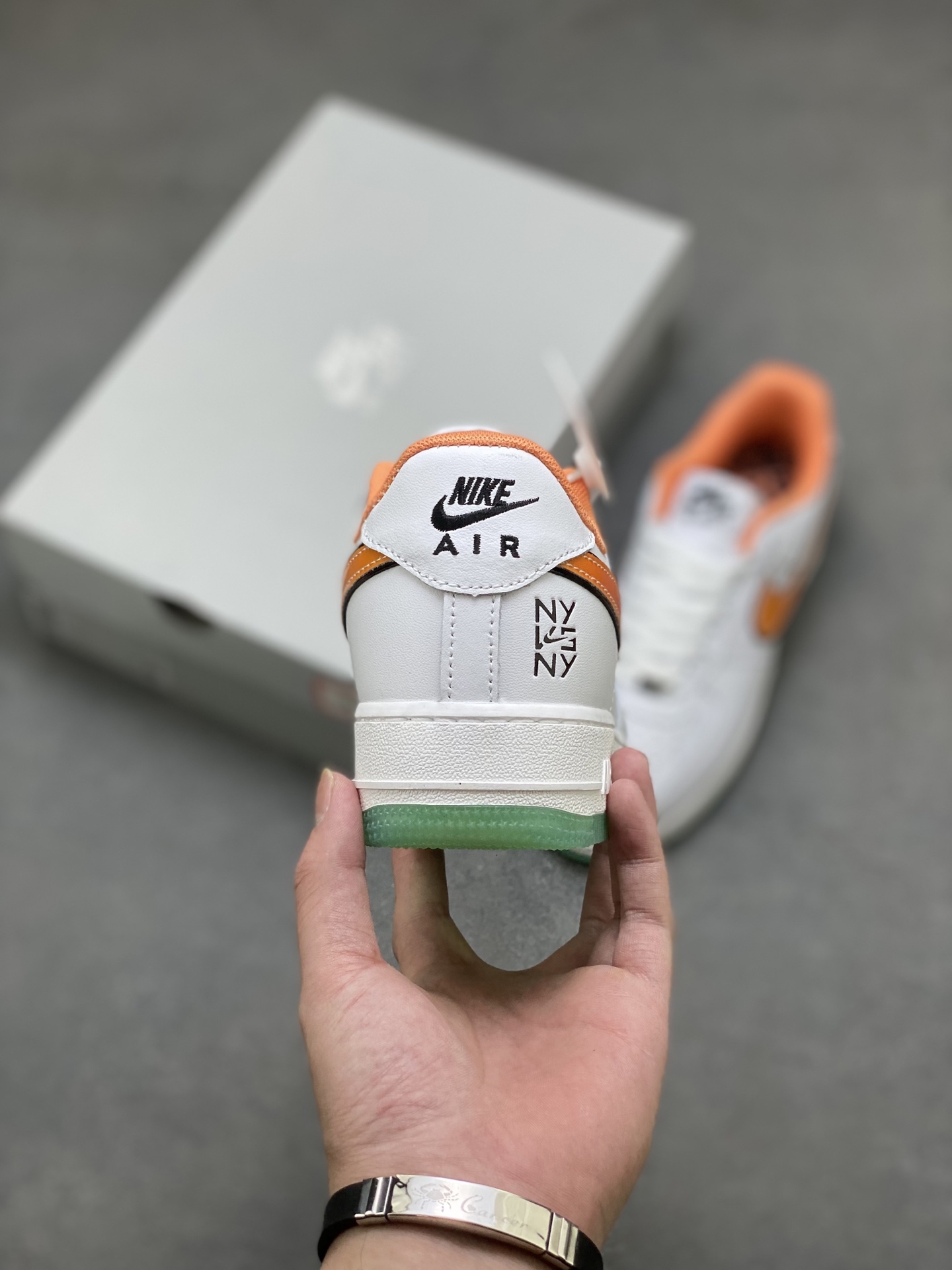 Nike Air Force 1 '07 Low White/Orange Athletic Shoes - IH4962-100 5 i1752854472292 5154 0 3