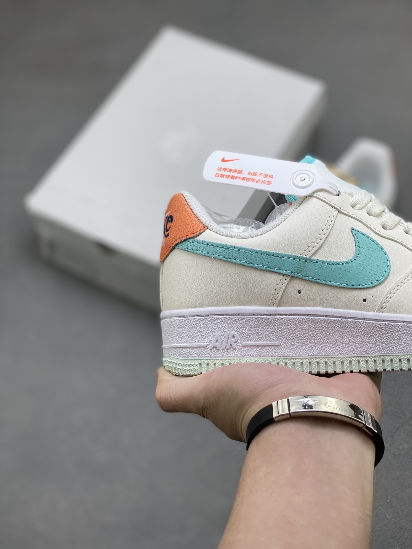 Nike Air Force 1 '07 Low Cream/Teal/Orange - Iconic Style, Premium Comfort 6 i1753113922023 1607 0 4