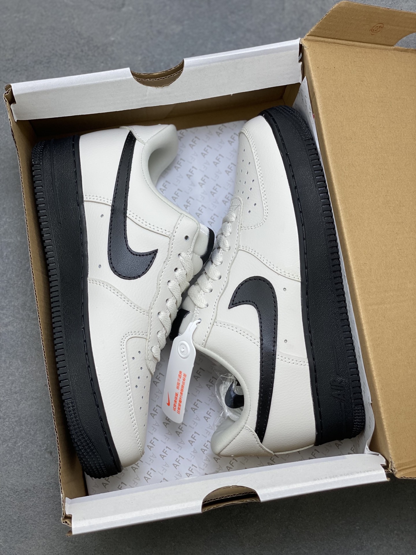 Nike Air Force 1 '07 Low Cream/Black Casual Shoes HJ7180-030 10 i1753113964705 9843 0 8
