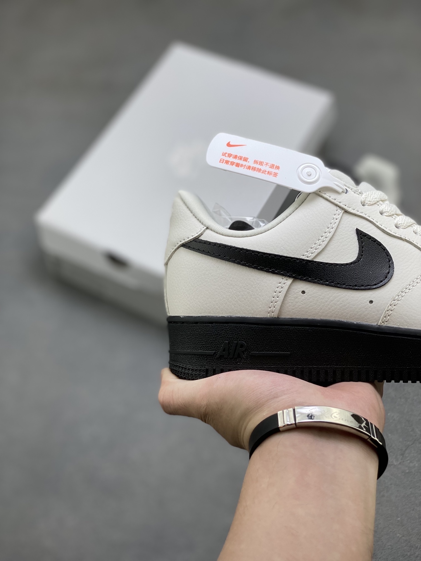 Nike Air Force 1 '07 Low Cream/Black Casual Shoes HJ7180-030 6 i1753113970133 6343 0 4