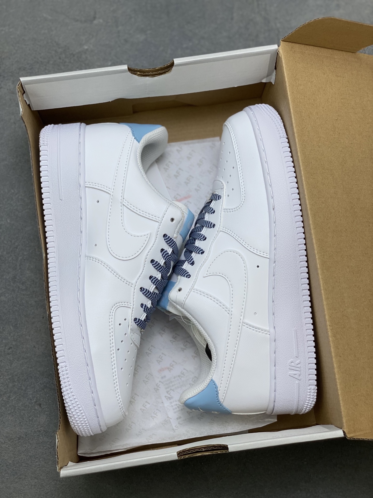 Nike Air Force 1 '07 Low White/Blue Casual Sneakers - Limited Edition 10 i1753200209232 6553 0 8