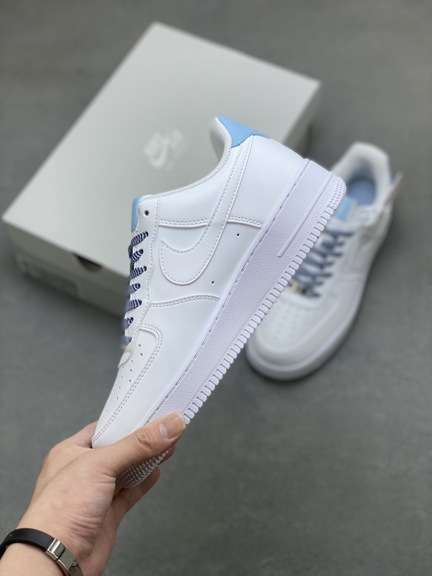 Nike Air Force 1 '07 Low White/Blue Casual Sneakers - Limited Edition 4 i1753200211451 4872 0 2
