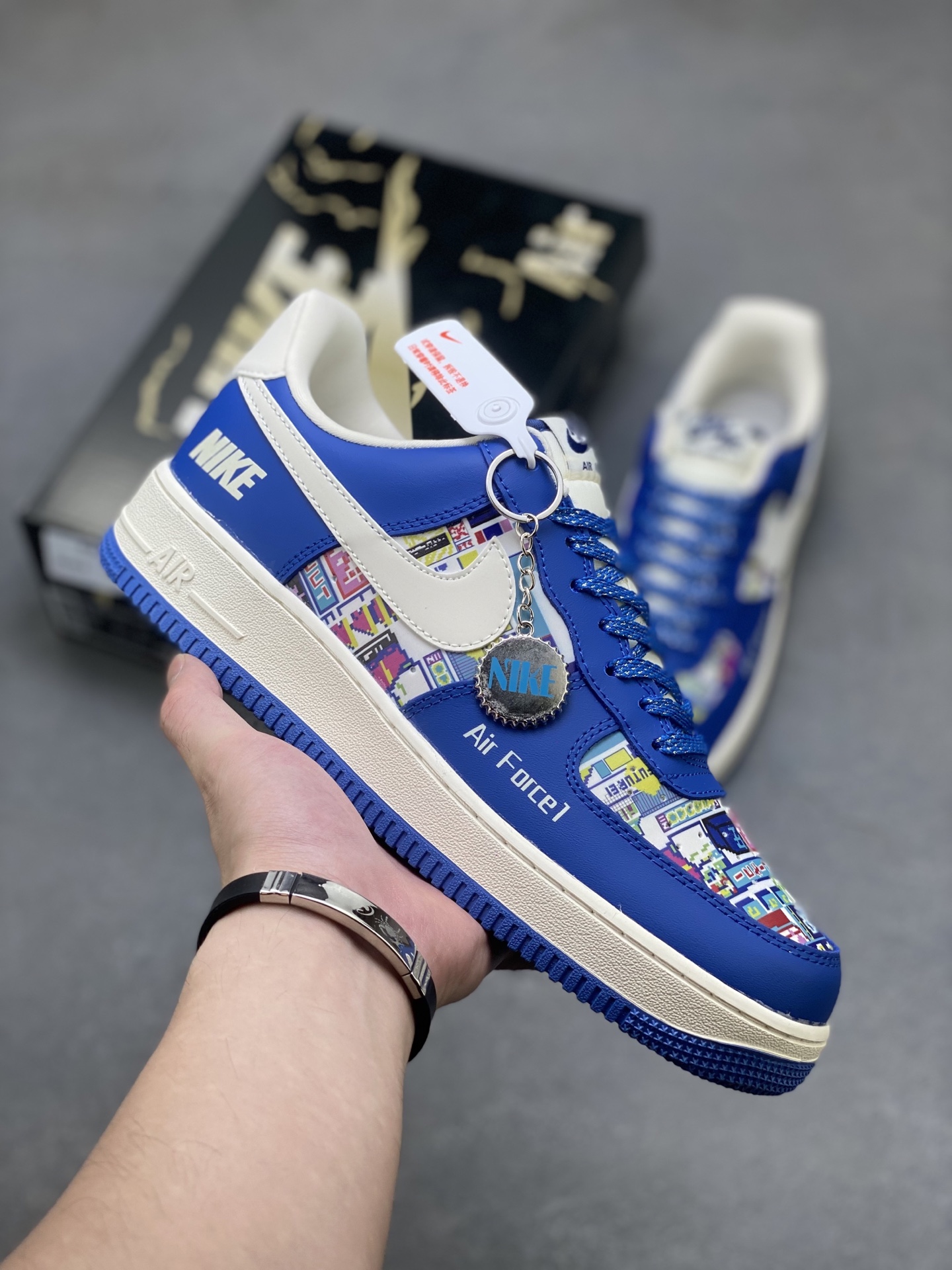 Nike Air Force 1 '07 Low Blue Stitch Sneakers Limited Edition - All Sizes 2 i1754236851649 5941 0 0