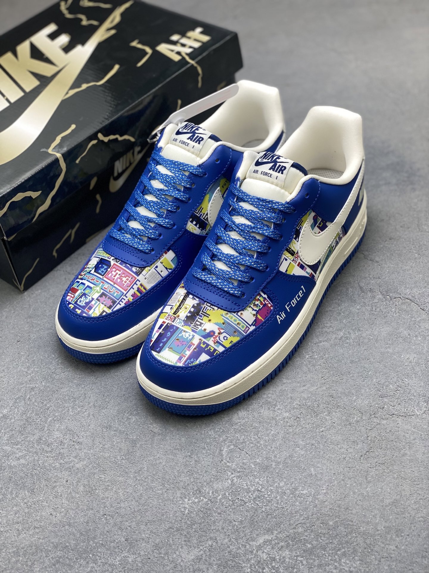 Nike Air Force 1 '07 Low Blue Stitch Sneakers Limited Edition - All Sizes 9 i1754236852218 6793 0 7