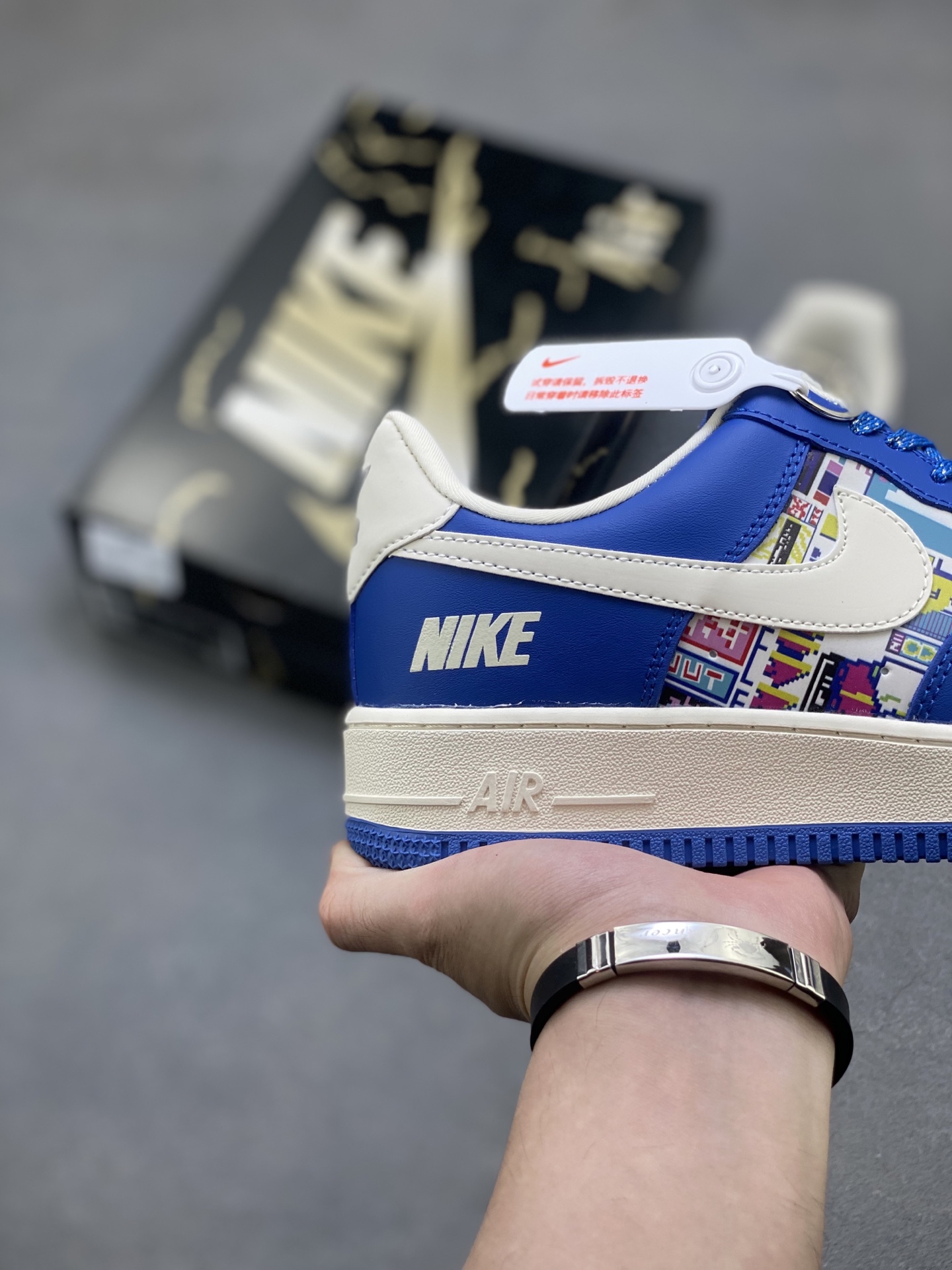 Nike Air Force 1 '07 Low Blue Stitch Sneakers Limited Edition - All Sizes 6 i1754236855196 5086 0 4