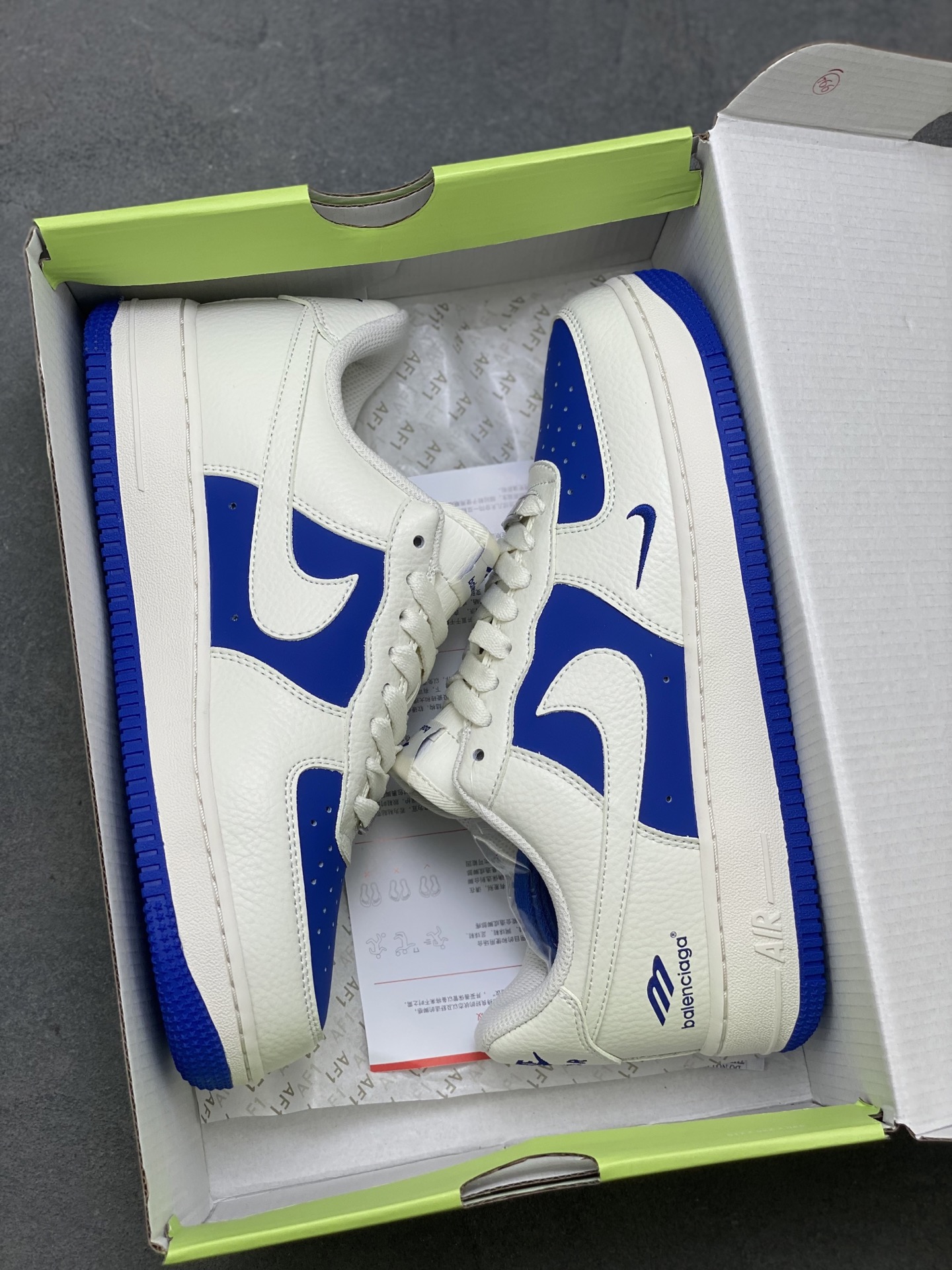 Nike Air Force 1 '07 Low White/Blue Sneakers Limited Edition (Company Grade) 10 i1754236890496 1153 0 8
