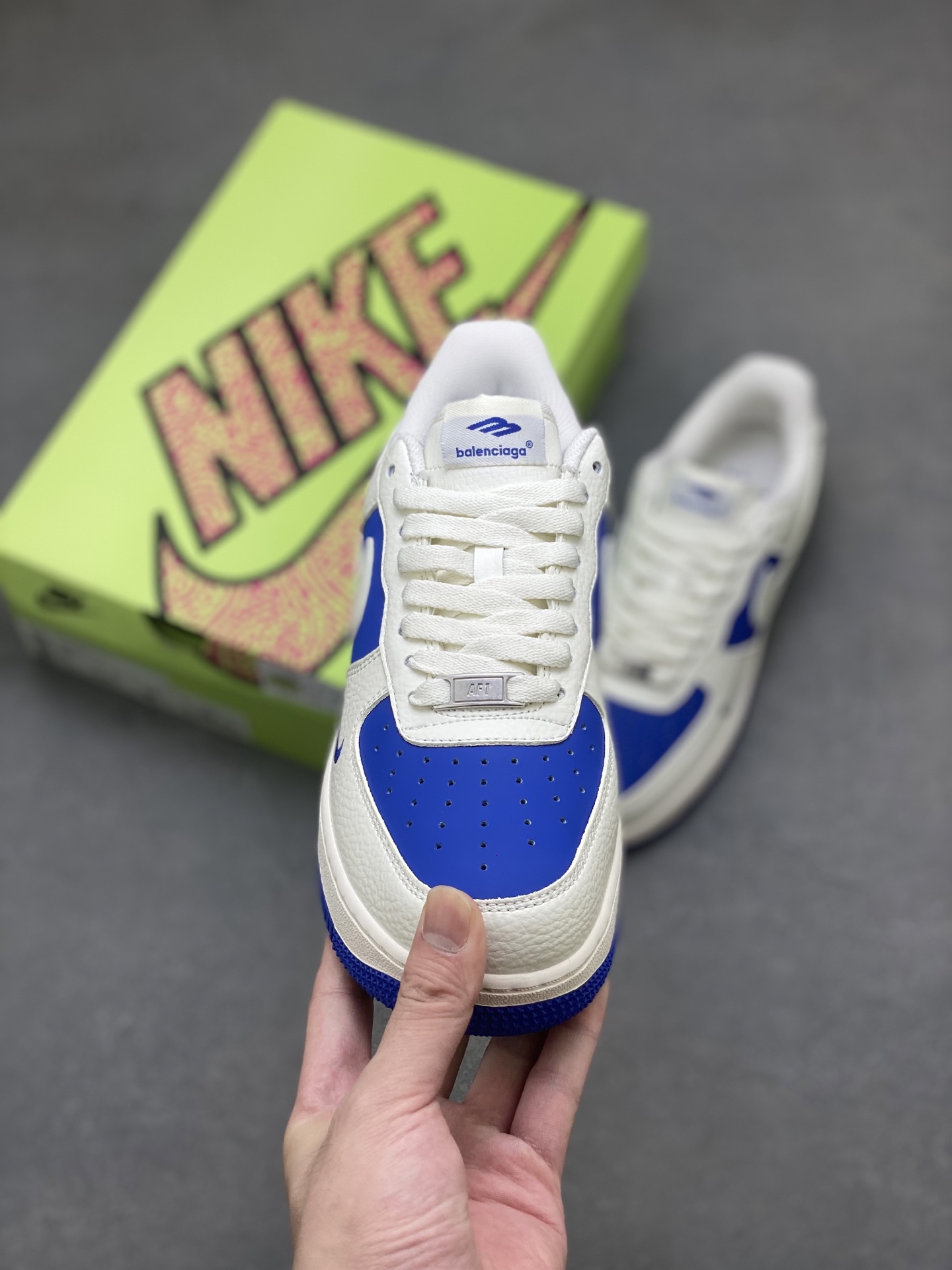 Nike Air Force 1 '07 Low White/Blue Sneakers Limited Edition (Company Grade) 3 i1754236894487 7262 0 1