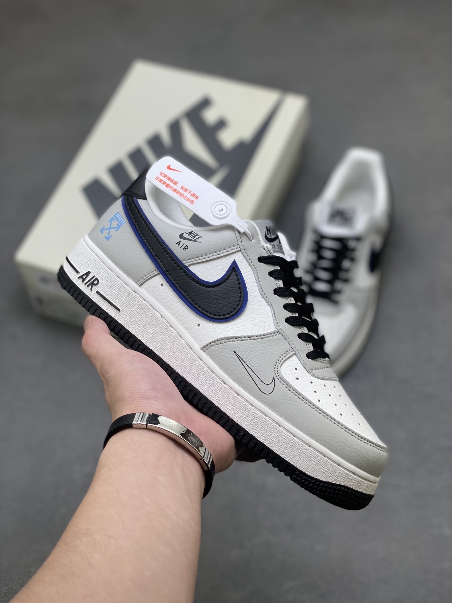 Nike Air Force 1 '07 Low White Grey Black Casual Sneakers DQ6628-162 2 i1754236936113 6275 0 0