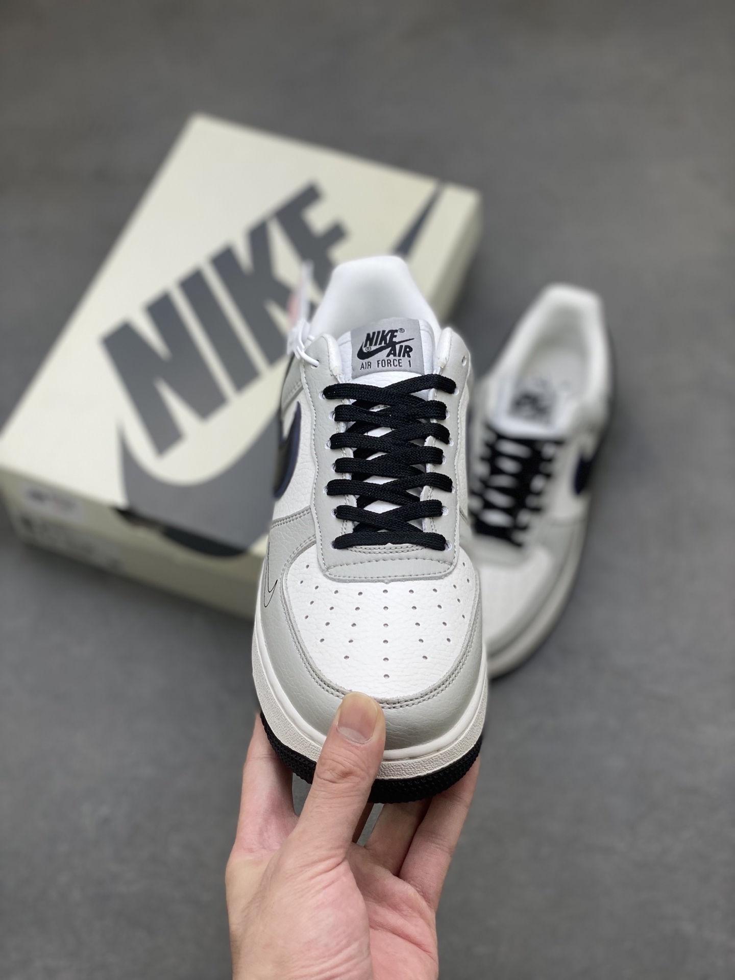 Nike Air Force 1 '07 Low White Grey Black Casual Sneakers DQ6628-162 3 i1754236938110 2572 0 1
