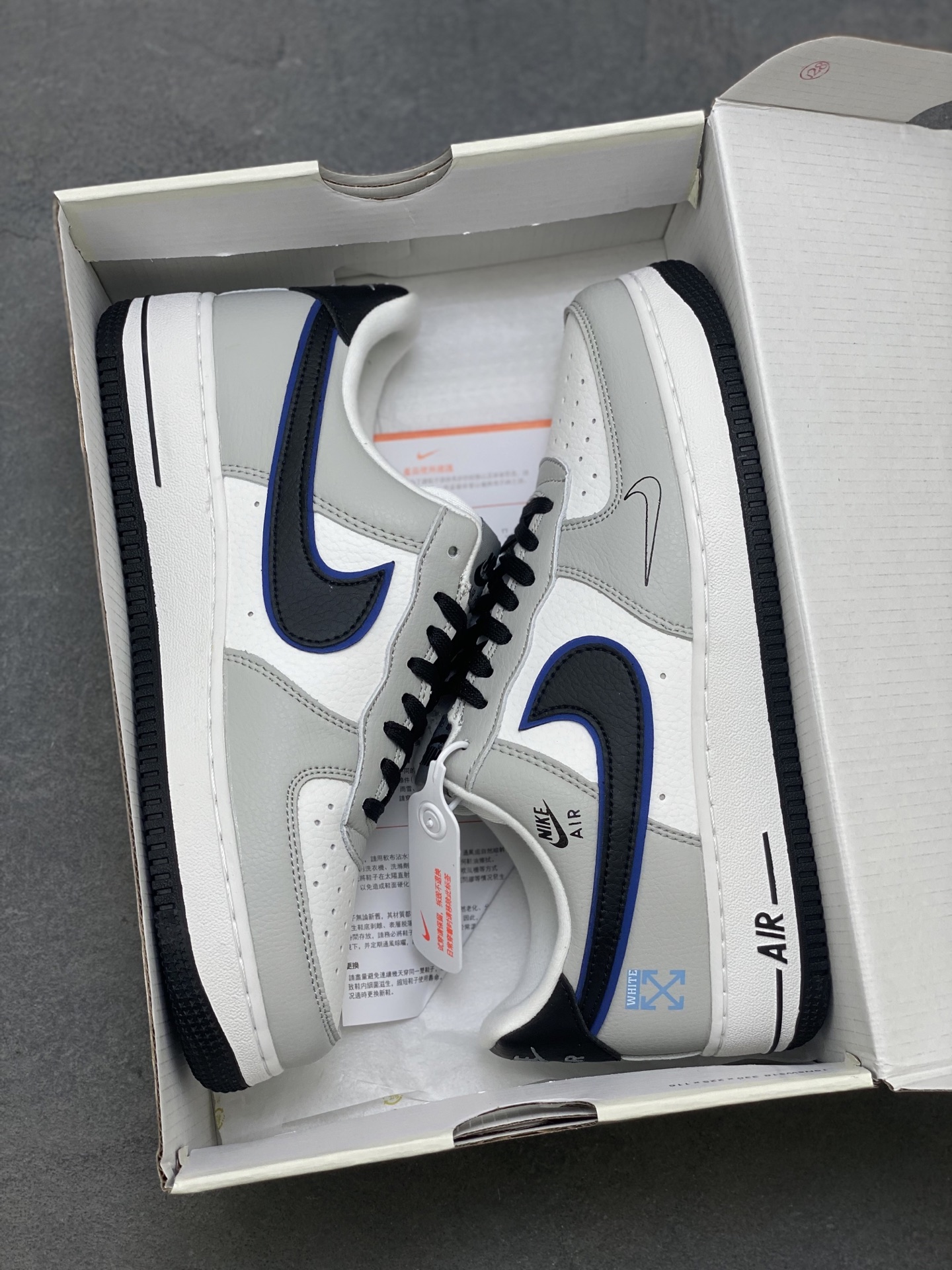 Nike Air Force 1 '07 Low White Grey Black Casual Sneakers DQ6628-162 10 i1754236939582 5301 0 8