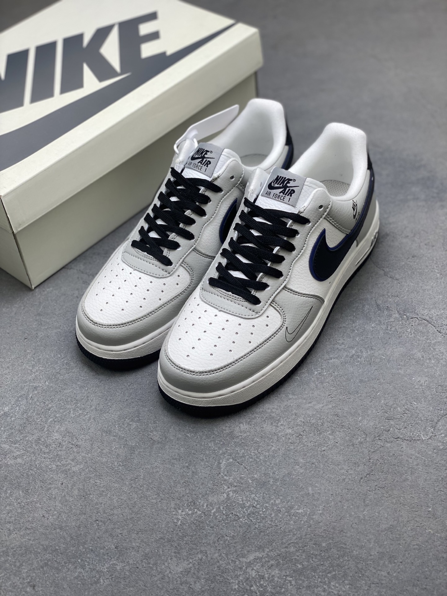 Nike Air Force 1 '07 Low White Grey Black Casual Sneakers DQ6628-162 9 i1754236941199 9194 0 7