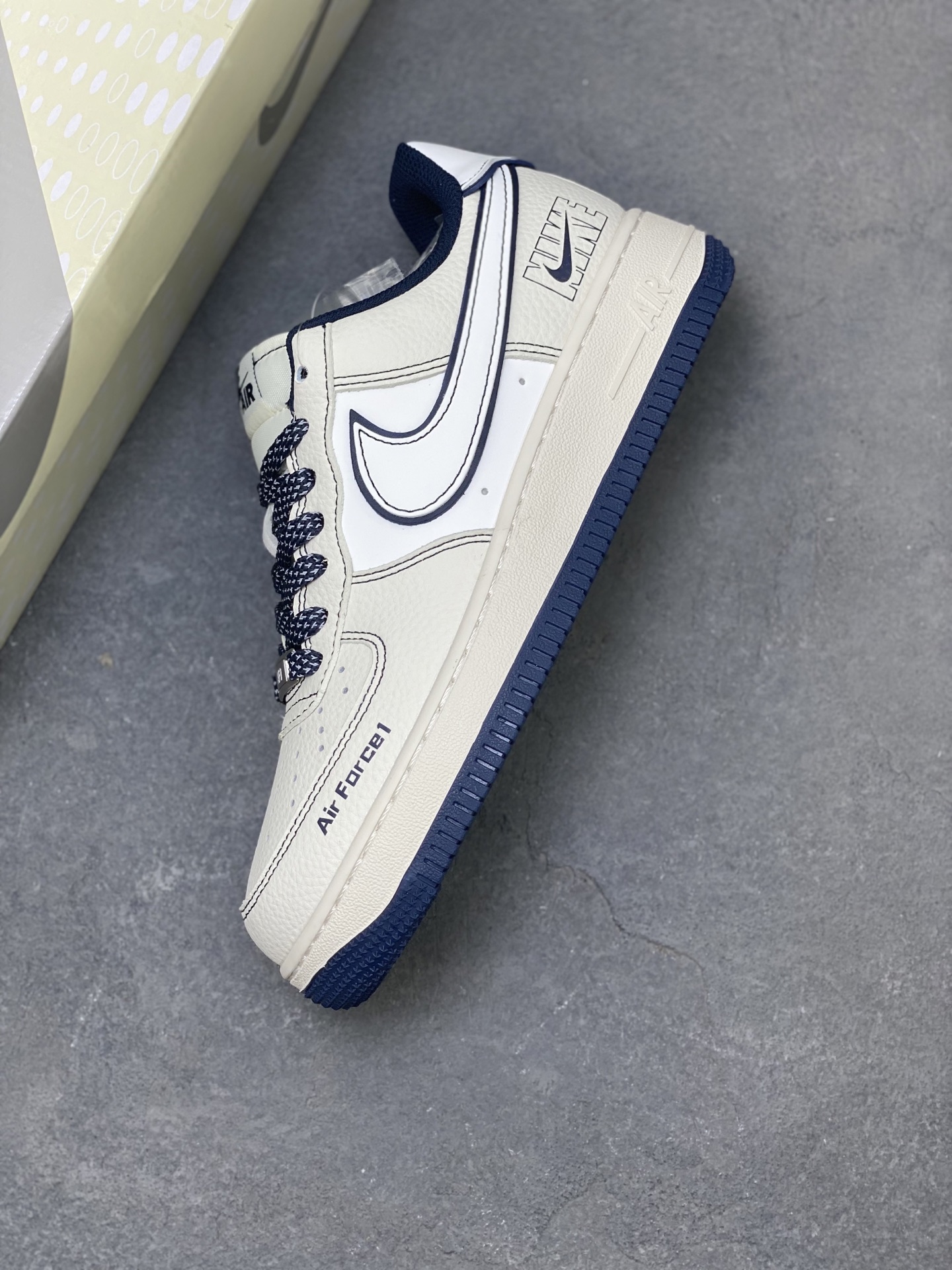 Nike Air Force 1 '07 Low Sneakers White/Navy Limited Edition - All Sizes 8 i1756051289292 3979 0 6