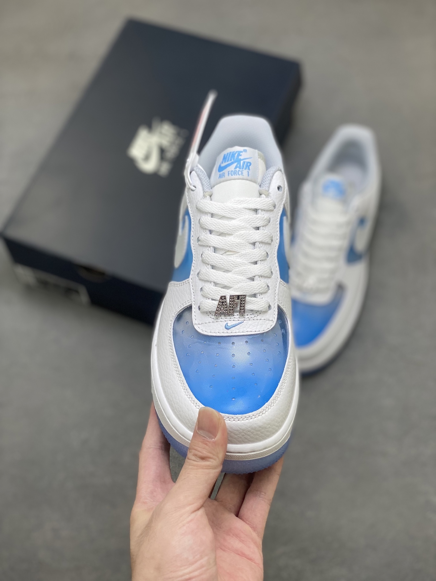 Nike Air Force 1 '07 Low White/Blue Limited Edition Sneakers - IB5724-100 3 i1757261475245 5326 0 1