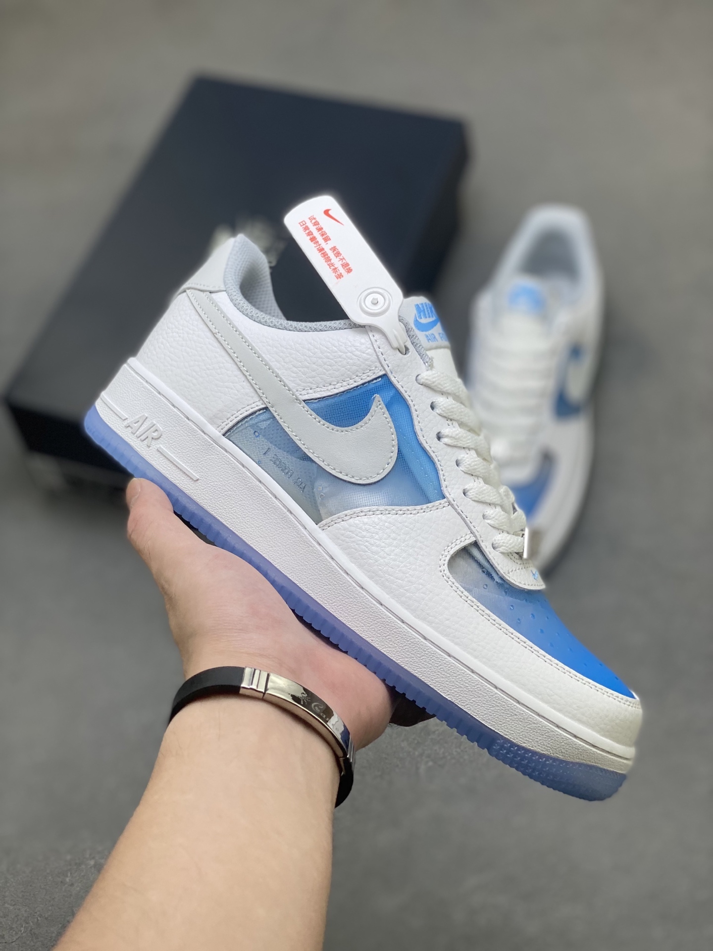 Nike Air Force 1 '07 Low White/Blue Limited Edition Sneakers - IB5724-100 2 i1757261475355 8240 0 0