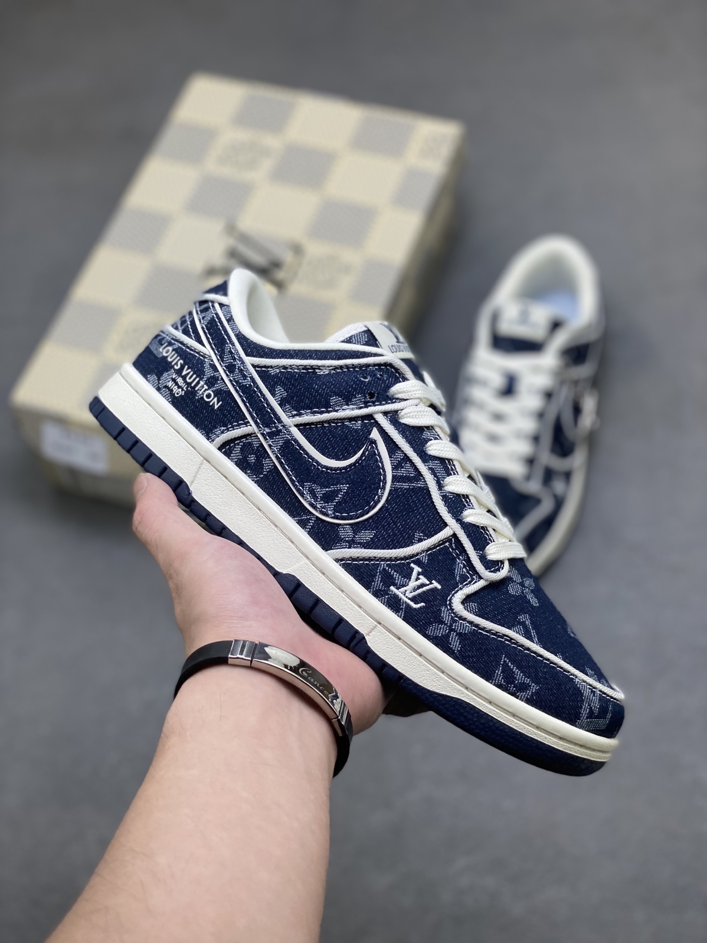 Nike SB Dunk Low Louis Vuitton Custom Sneakers Low-Top Casual Shoes 1 i1757261935336 3 0 0