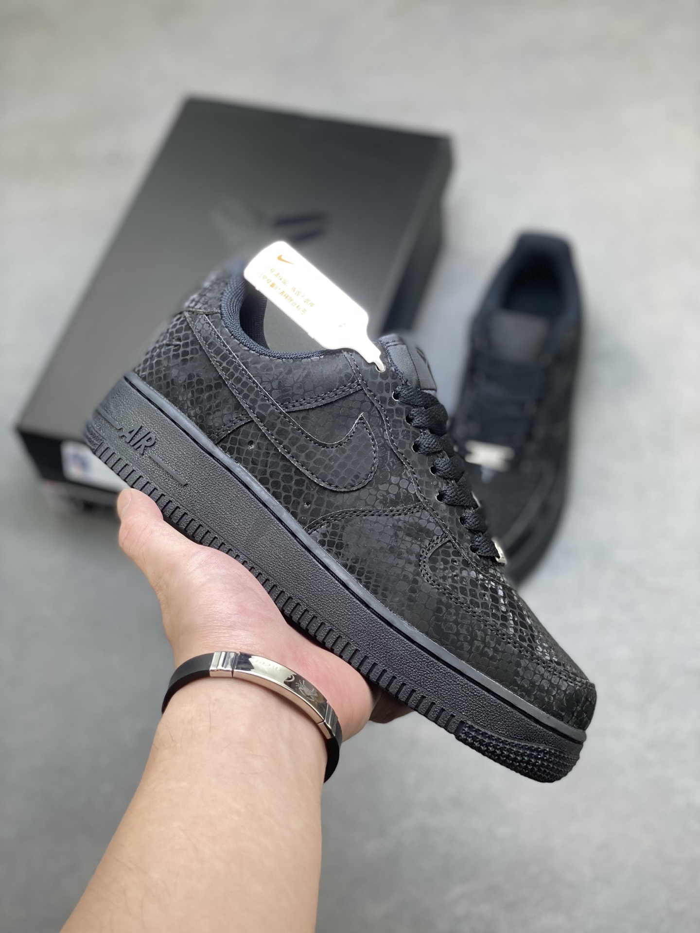 Nike Air Force 1 '07 Low Black SnakeSkin Limited Edition Sneakers 2 i1757347625470 6699 0 0
