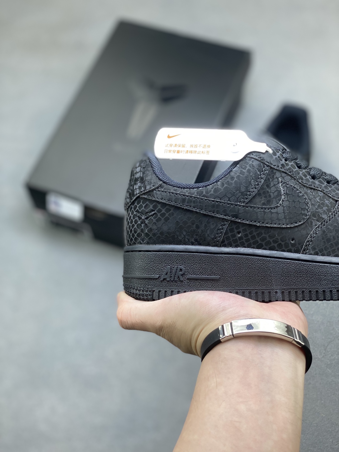 Nike Air Force 1 '07 Low Black SnakeSkin Limited Edition Sneakers 6 i1757347625524 9378 0 4