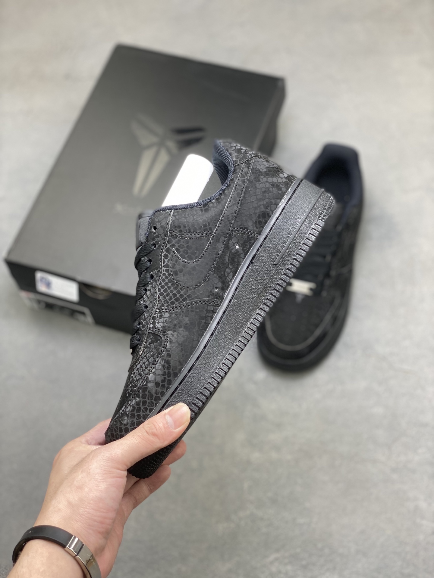 Nike Air Force 1 '07 Low Black SnakeSkin Limited Edition Sneakers 4 i1757347625779 7320 0 2