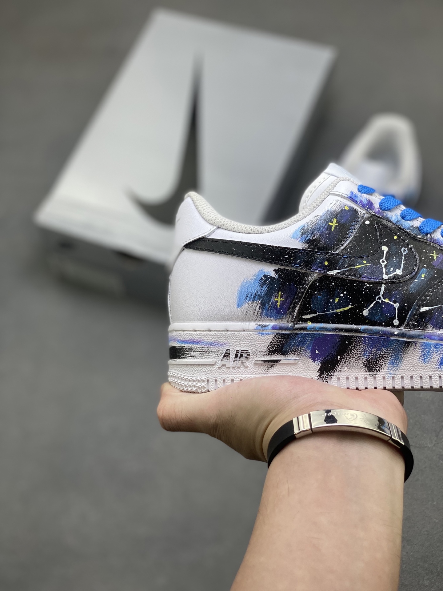 Nike Air Force 1 '07 Low White Blue Galaxy Custom Sneakers | Size 36-45 6 i1757606763246 4679 0 4