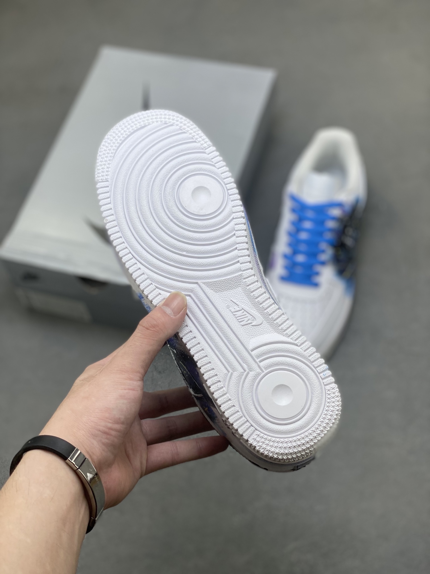 Nike Air Force 1 '07 Low White Blue Galaxy Custom Sneakers | Size 36-45 7 i1757606763380 2858 0 5