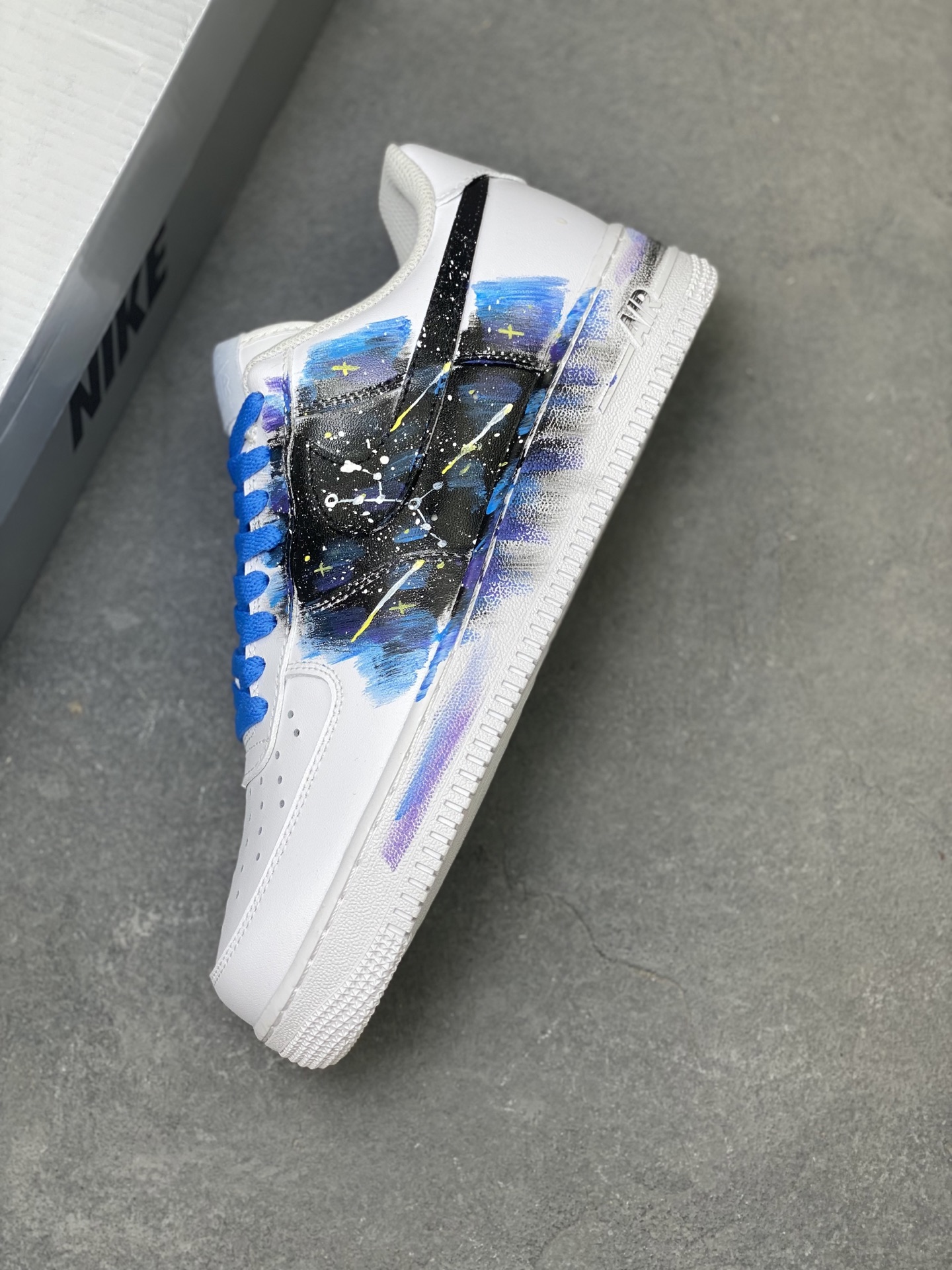Nike Air Force 1 '07 Low White Blue Galaxy Custom Sneakers | Size 36-45 8 i1757606766209 5654 0 6