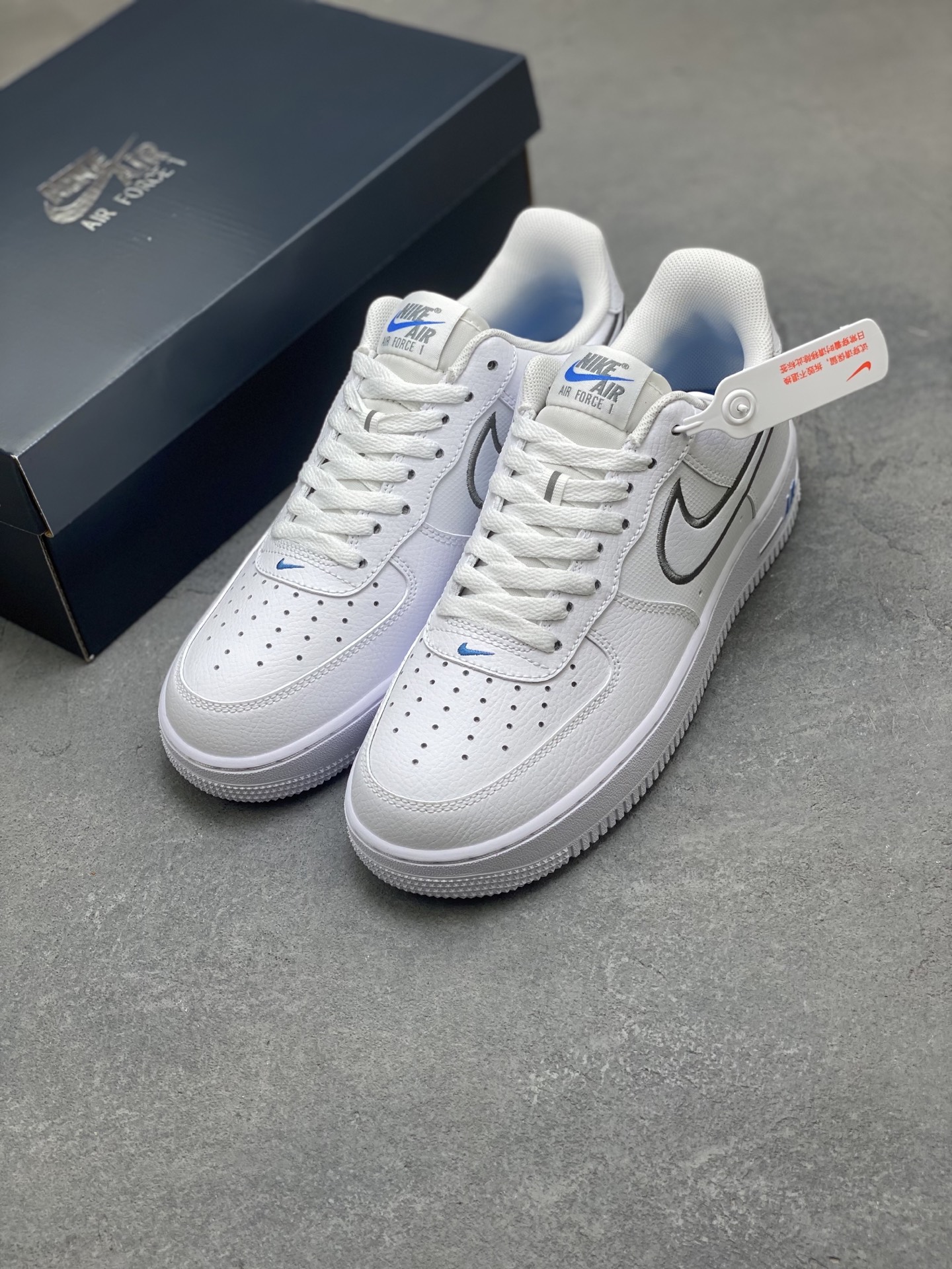 Nike Air Force 1 '07 Low White/Grey Stitching Limited Edition Sneakers 9 i1757606798804 4418 0 7