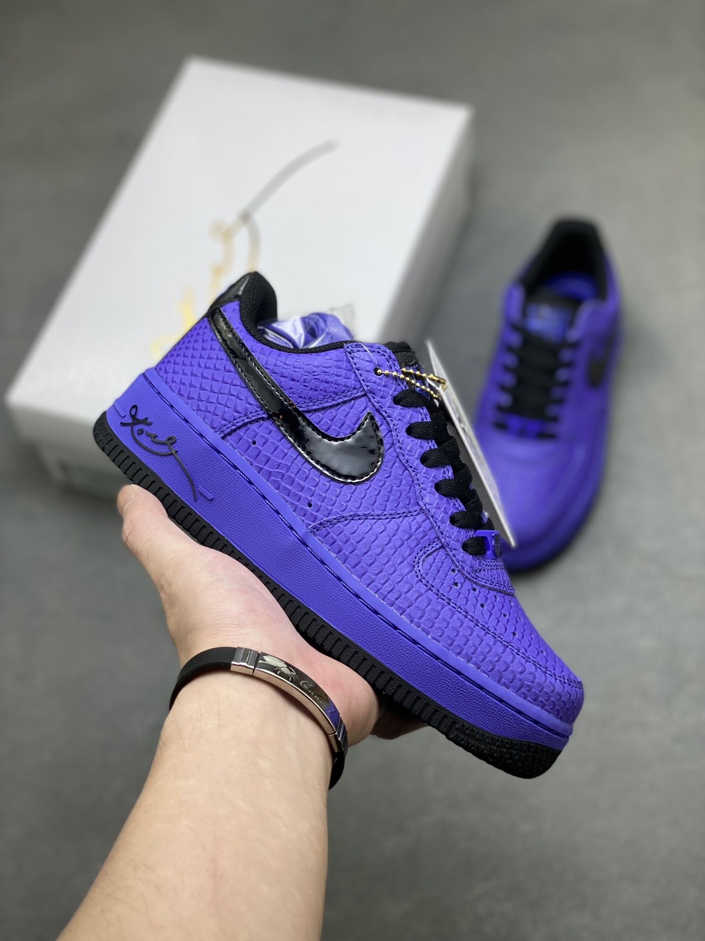 Nike Air Force 1 '07 Low Purple Snake Skin Limited Edition Sneakers 2 i1758643345149 1684 0 0
