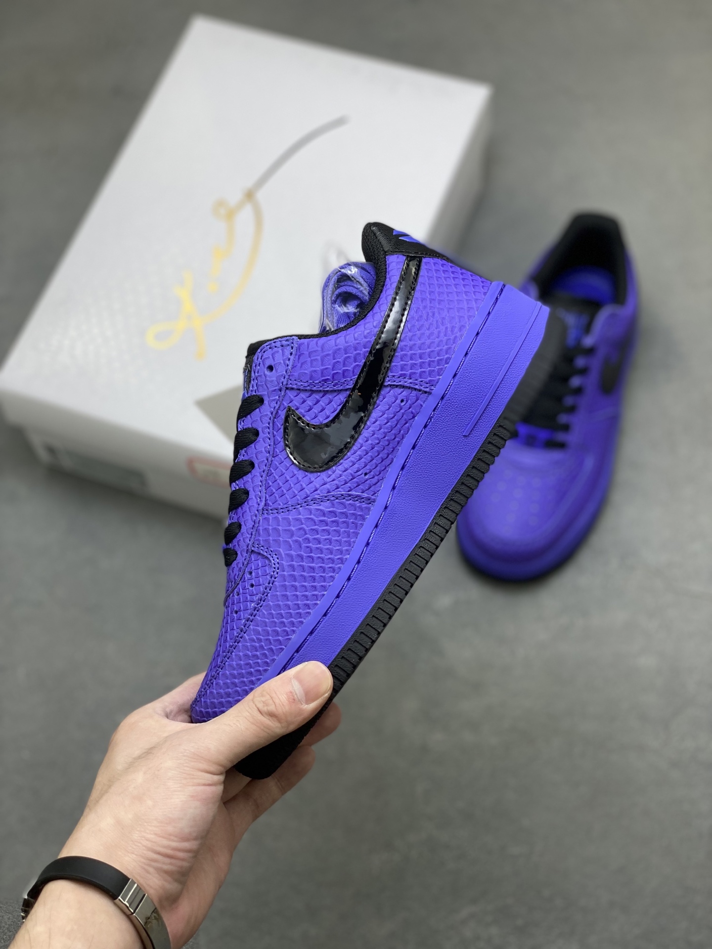 Nike Air Force 1 '07 Low Purple Snake Skin Limited Edition Sneakers 4 i1758643345266 2176 0 2