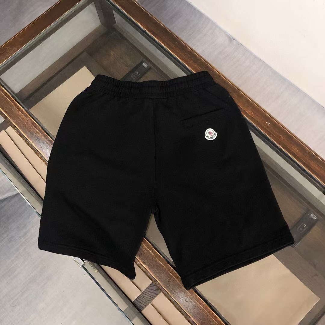 “Brand Logo Embroidery Recreational Shorts in Black, Sizes S-XL, Unisex Fashion” - 图片 9