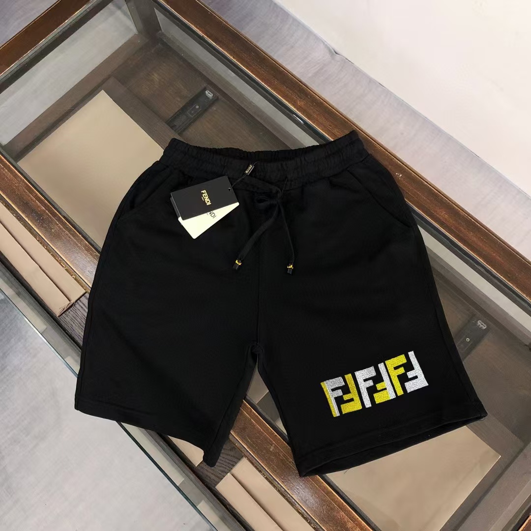 FENDI New Long Research: Gold Logo Digital Structure, Cozy Leisure Fashion in Black - 图片 1