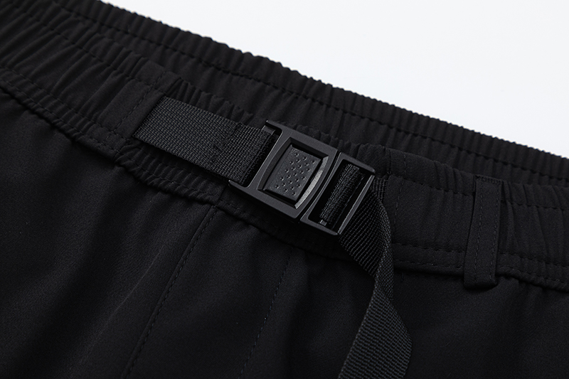 D-X 8890# Black Outdoor Hiking Pants with Heating and Waterproof Features - 图片 3