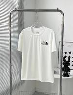 The North Face Clothing T-Shirt Black Blue Khaki Sky White Printing Unisex PU Spring Collection Fashion Short Sleeve