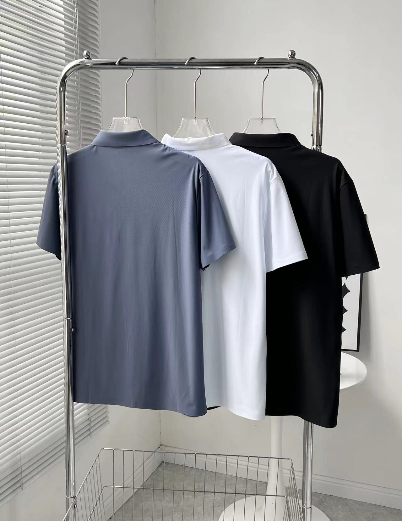 Men’s Summer Polo Shirt: Classic Roman Fabric, Simple and Stylish Design - 图片 3