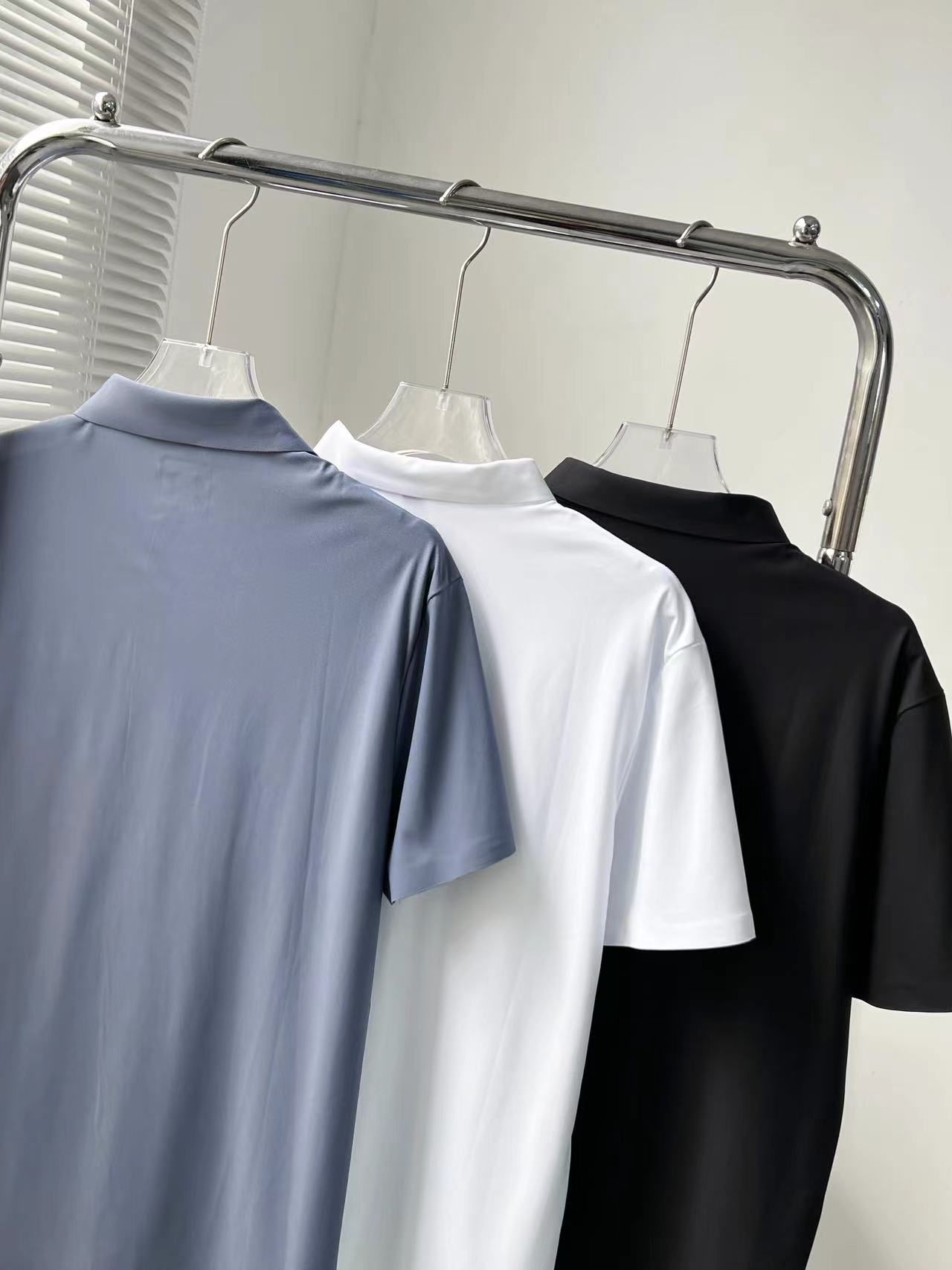 Men’s Summer Polo Shirt: Classic Roman Fabric, Simple and Stylish Design - 图片 4