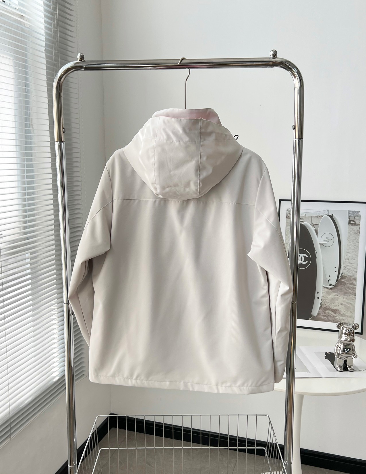 High-Class Lady’s Gore-Tex Zipper Coat: Windproof, Waterproof, Imported Fabric (D-X 8603) - 图片 3