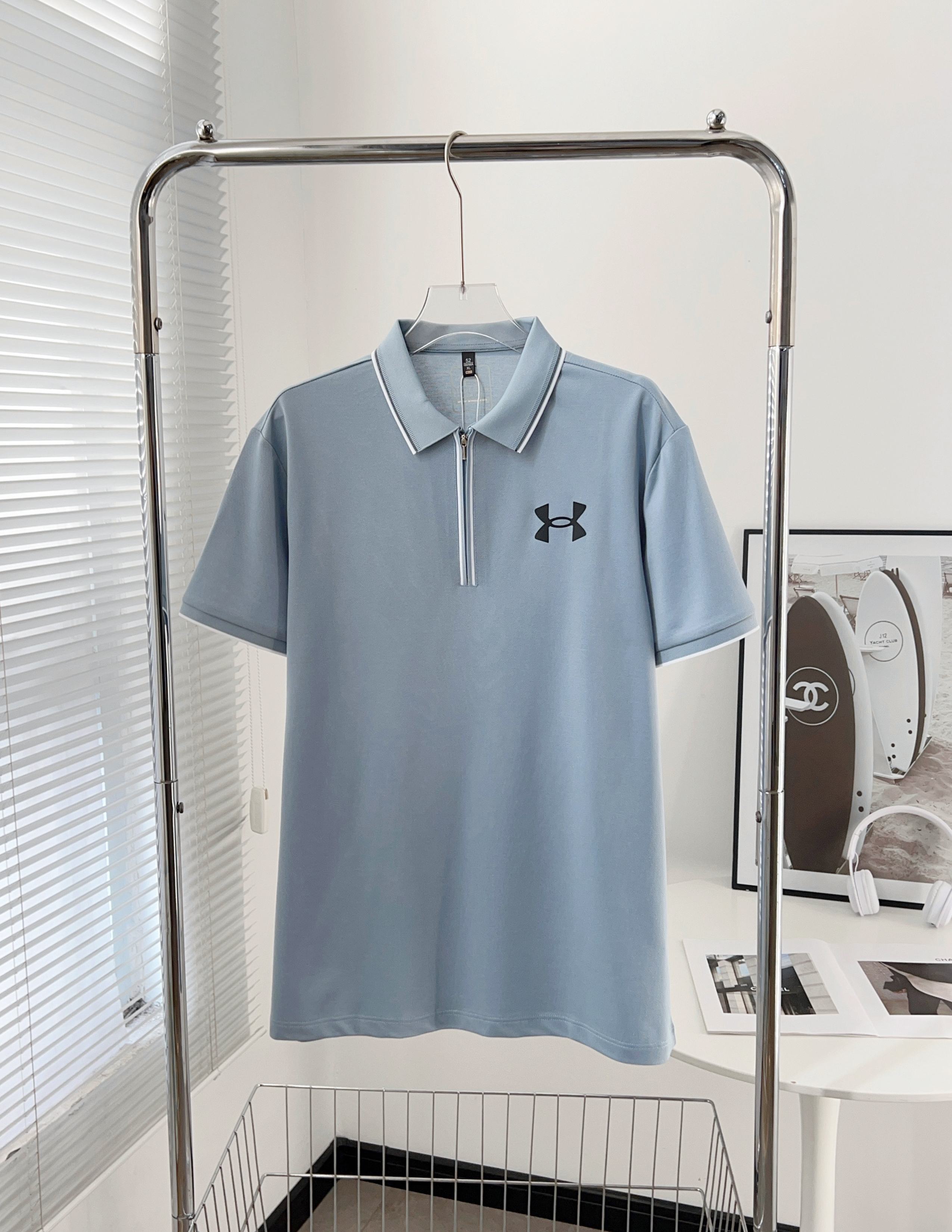 Andromeda Zipper Polo: High-Quality Summer Shirt with Ice-Swipe-Dry Fabric - 图片 2