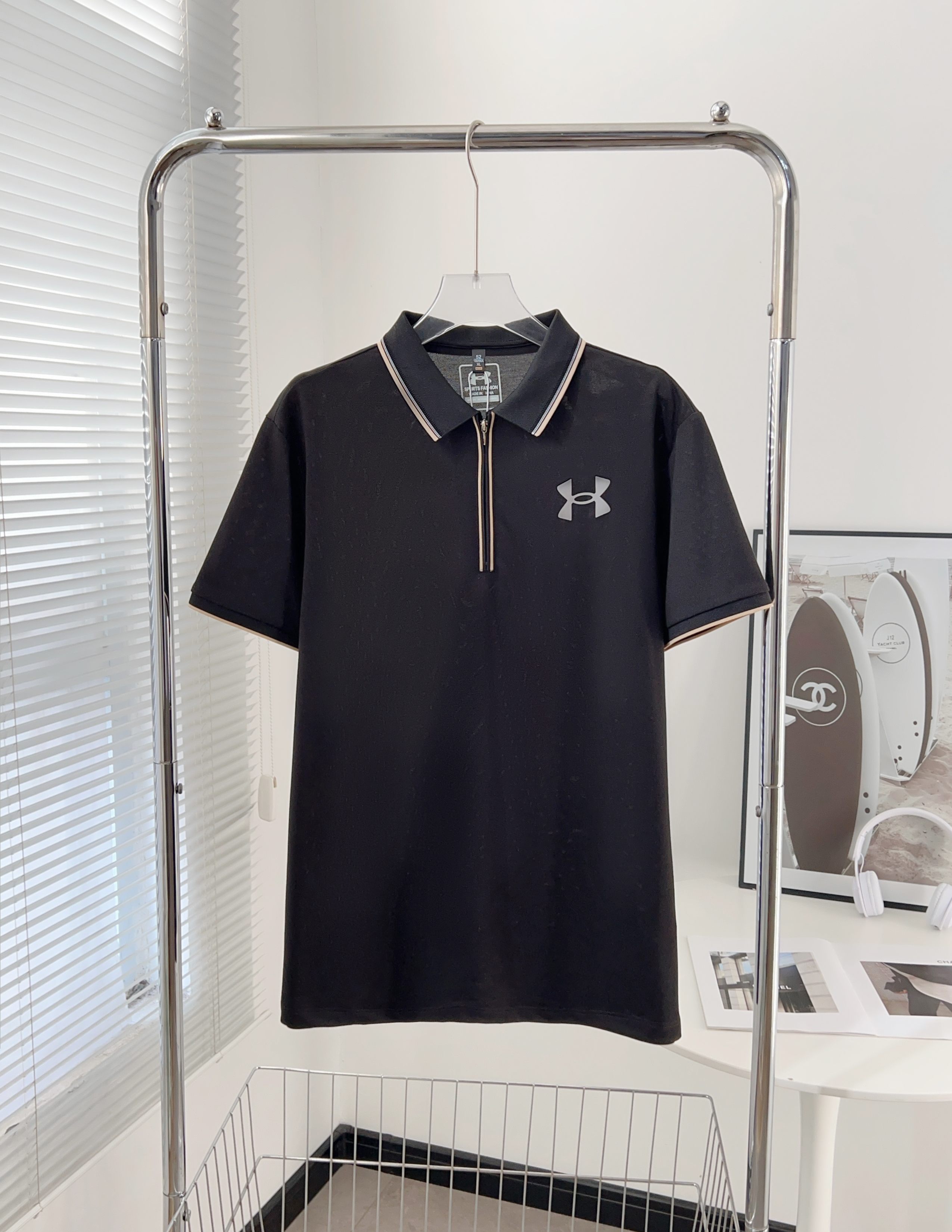 Andromeda Zipper Polo: High-Quality Summer Shirt with Ice-Swipe-Dry Fabric - 图片 3