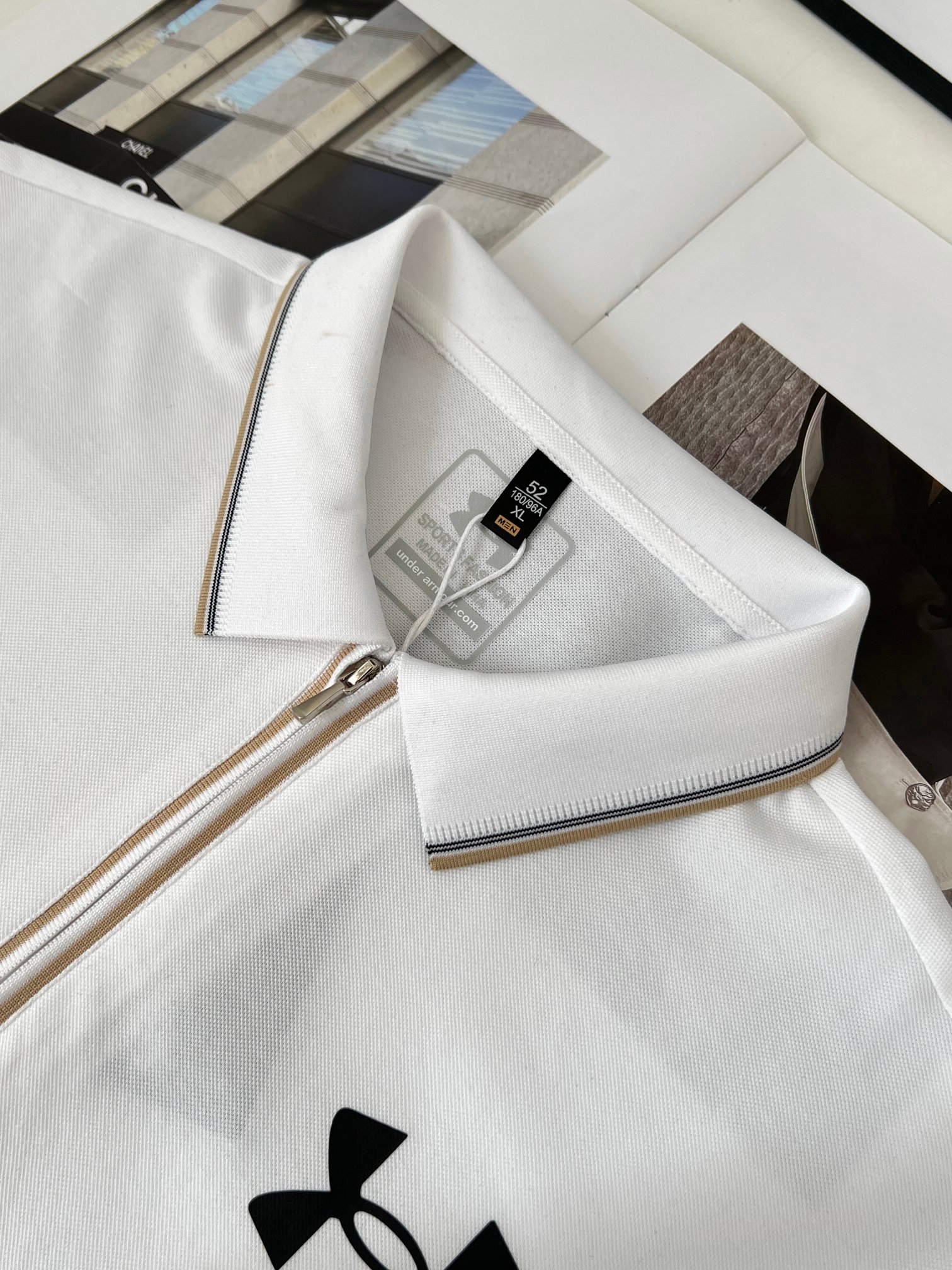 Andromeda Zipper Polo: High-Quality Summer Shirt with Ice-Swipe-Dry Fabric - 图片 4