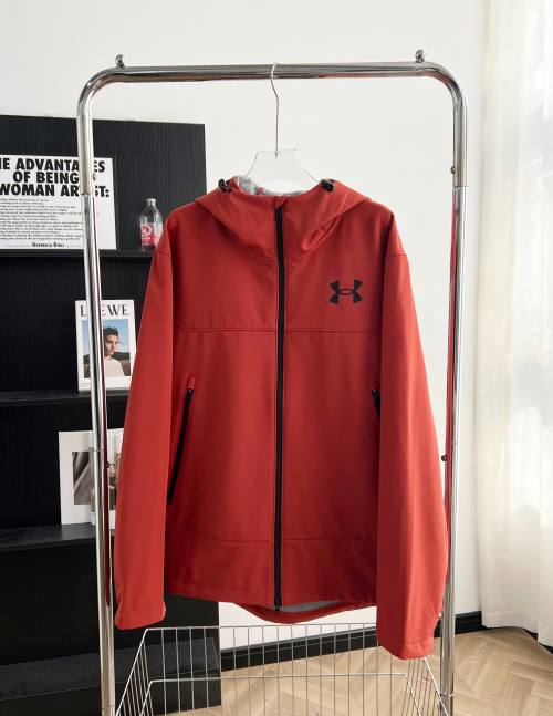 Under Armour Men's Waterproof Breathable Softshell Fleece-Lined Hoodie Jacket 1 Under Armour Men's Waterproof Breathable Softshell Fleece-Lined Hoodie Jacket