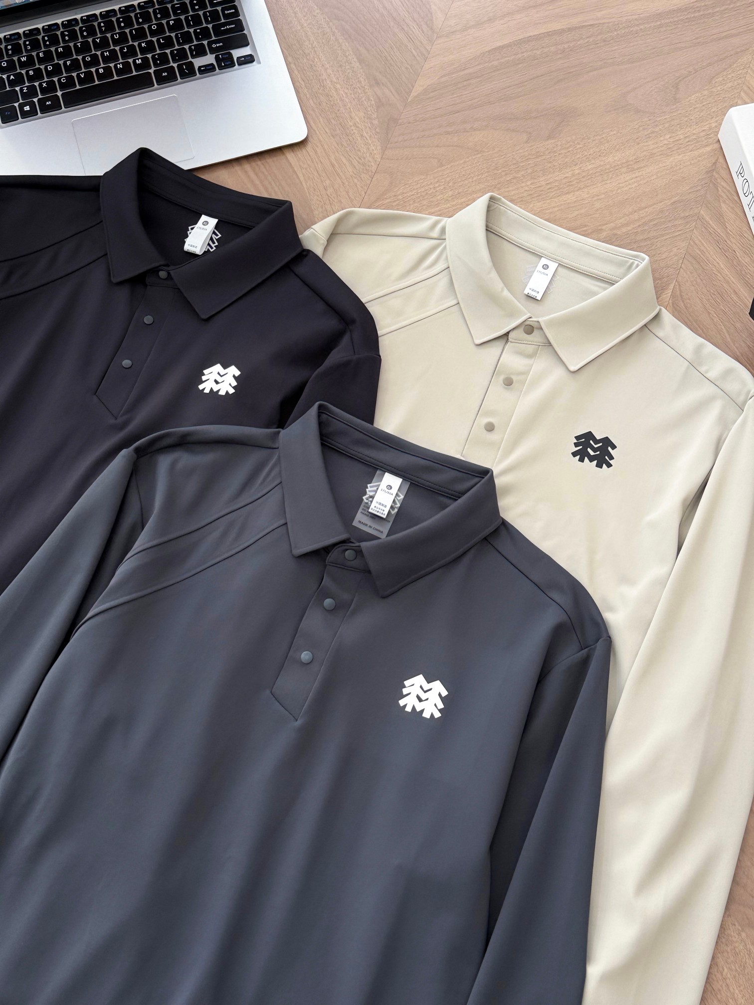 KOLON SPORT Men's Long Sleeve Polo Shirt Quick-Dry Athletic Pullover Top 3 a1756817334616 2042