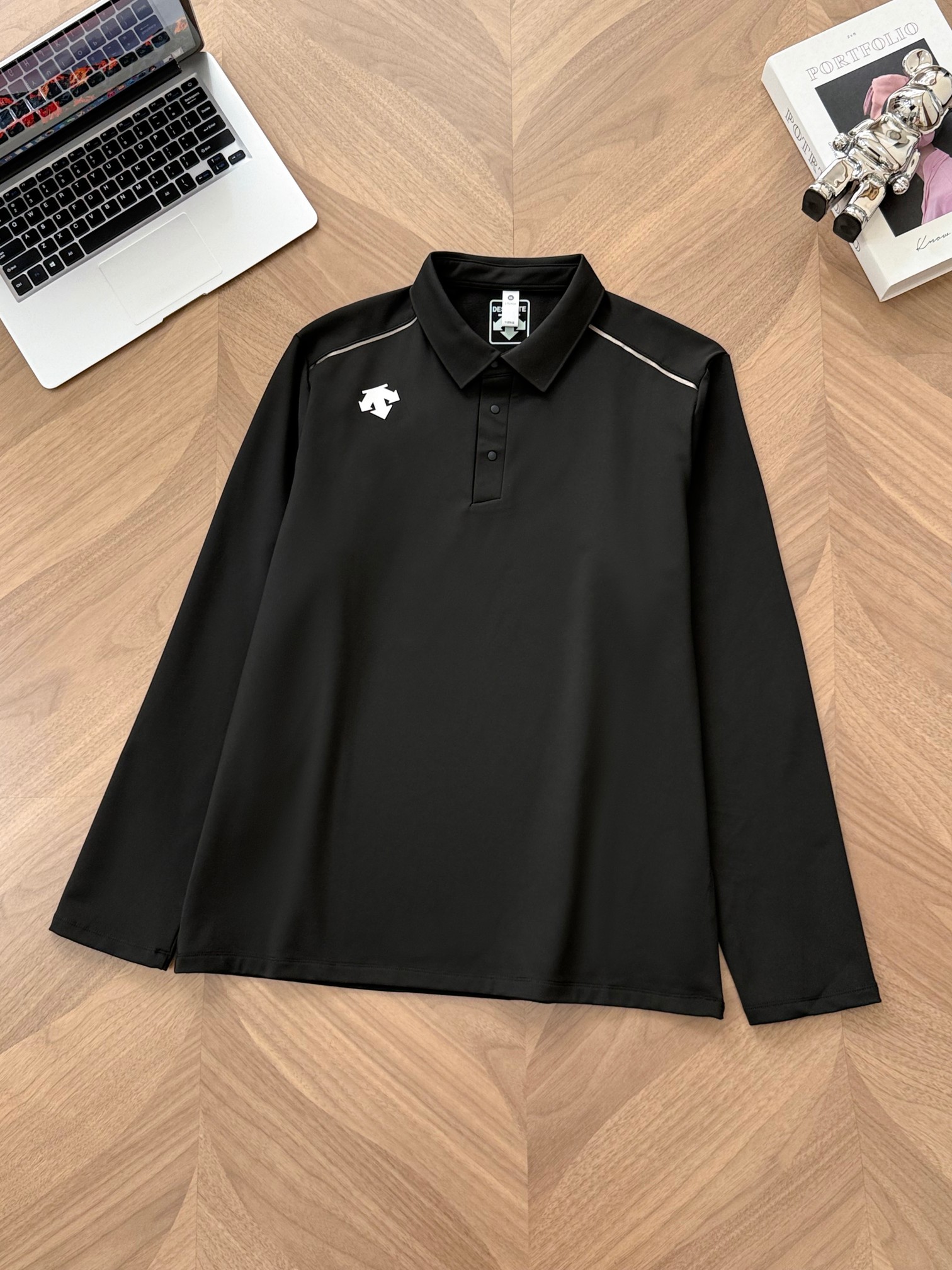 Descente Men's Long Sleeve Polo Shirt Quick-Dry Athletic Golf Shirts 6 a1756818146373 8083